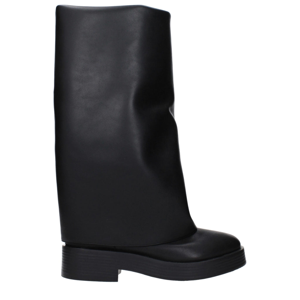 Casadei Black Leather Boots