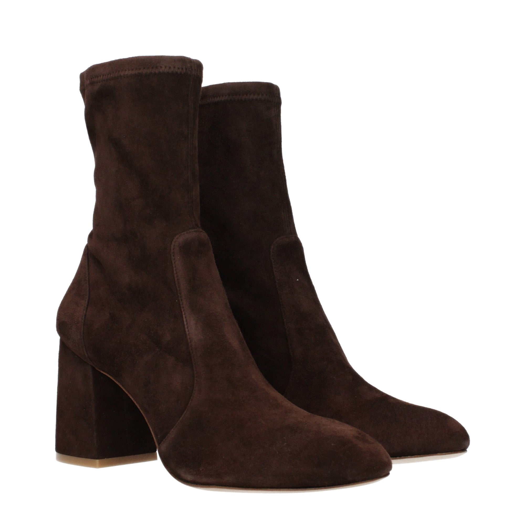 Stuart Weitzman Brown Leather Ankle Boots