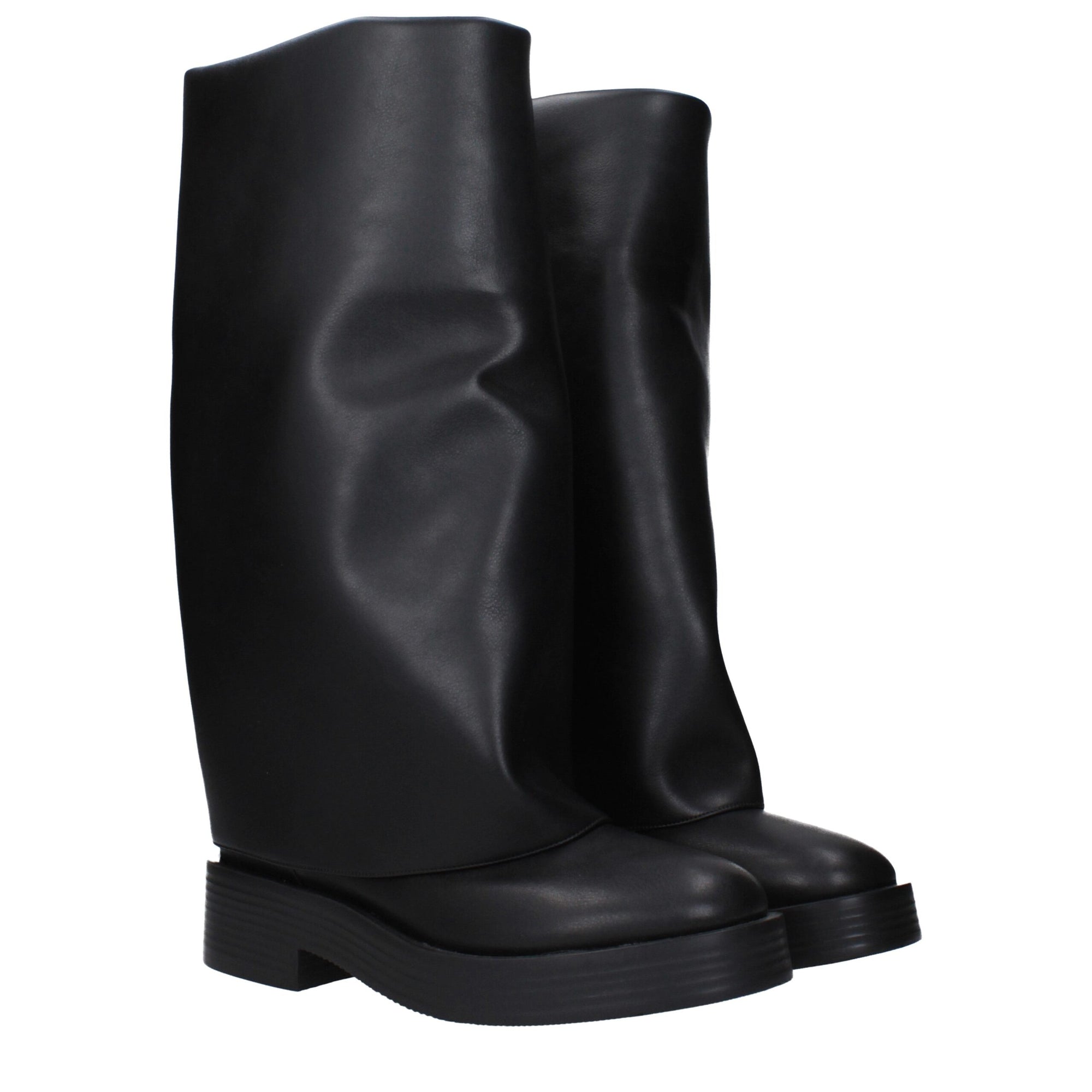 Casadei Black Leather Boots