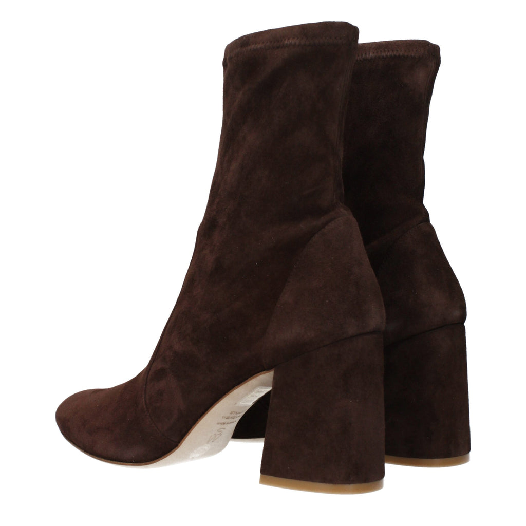 Stuart Weitzman Brown Leather Ankle Boots