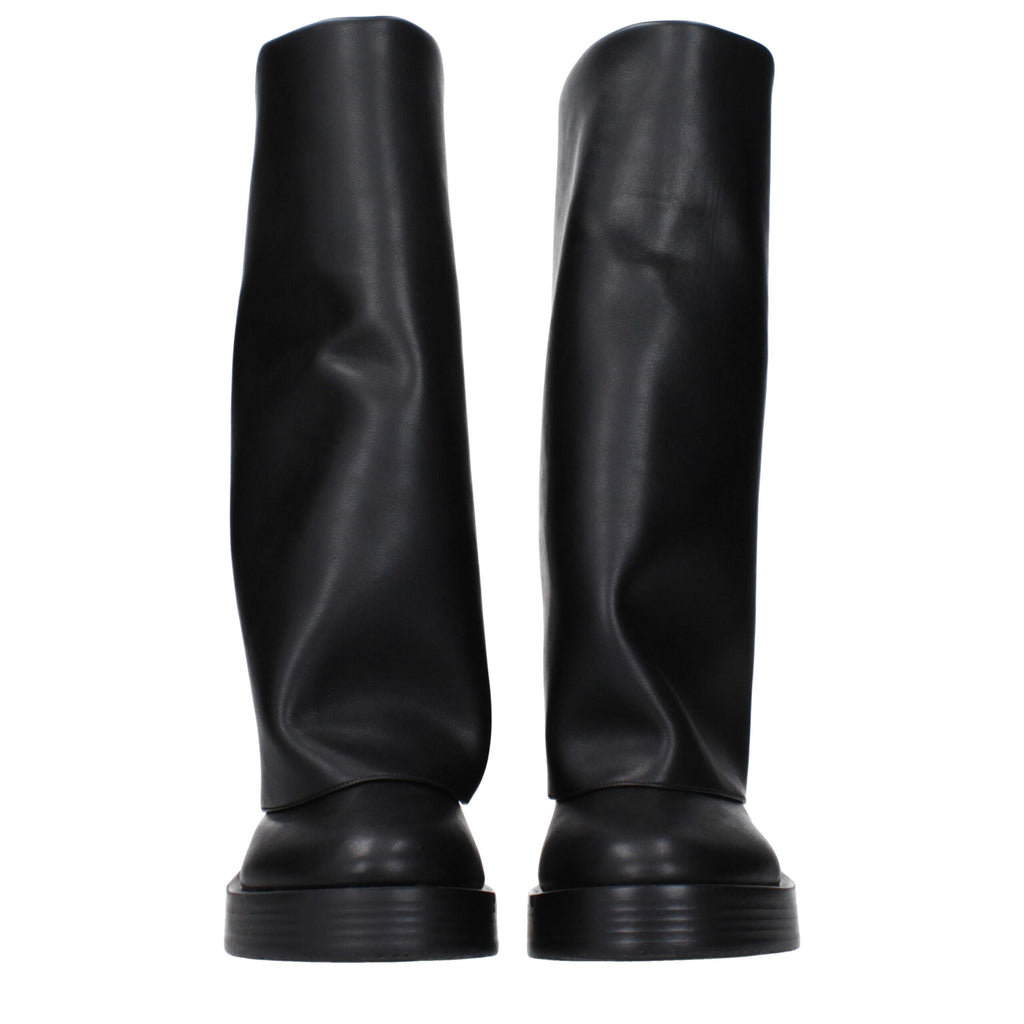 Casadei Black Leather Boots