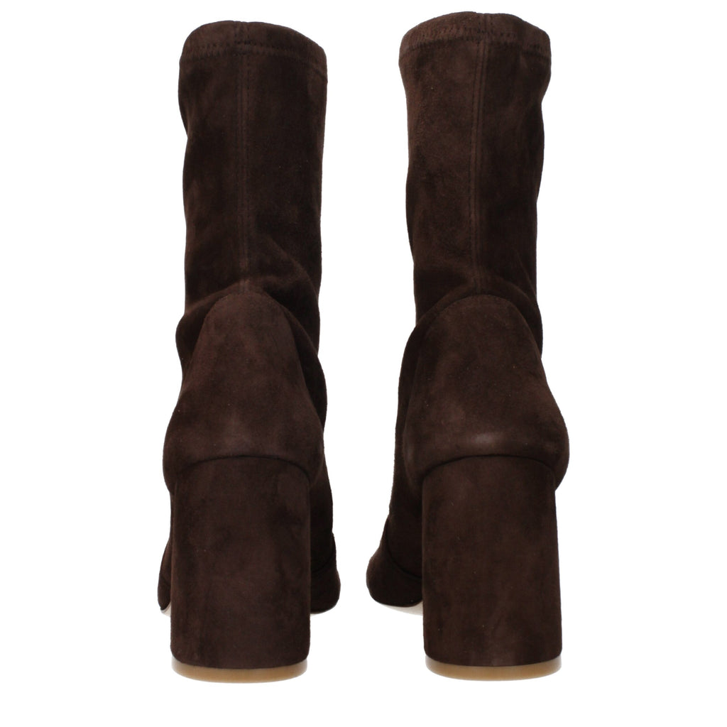 Stuart Weitzman Brown Leather Ankle Boots