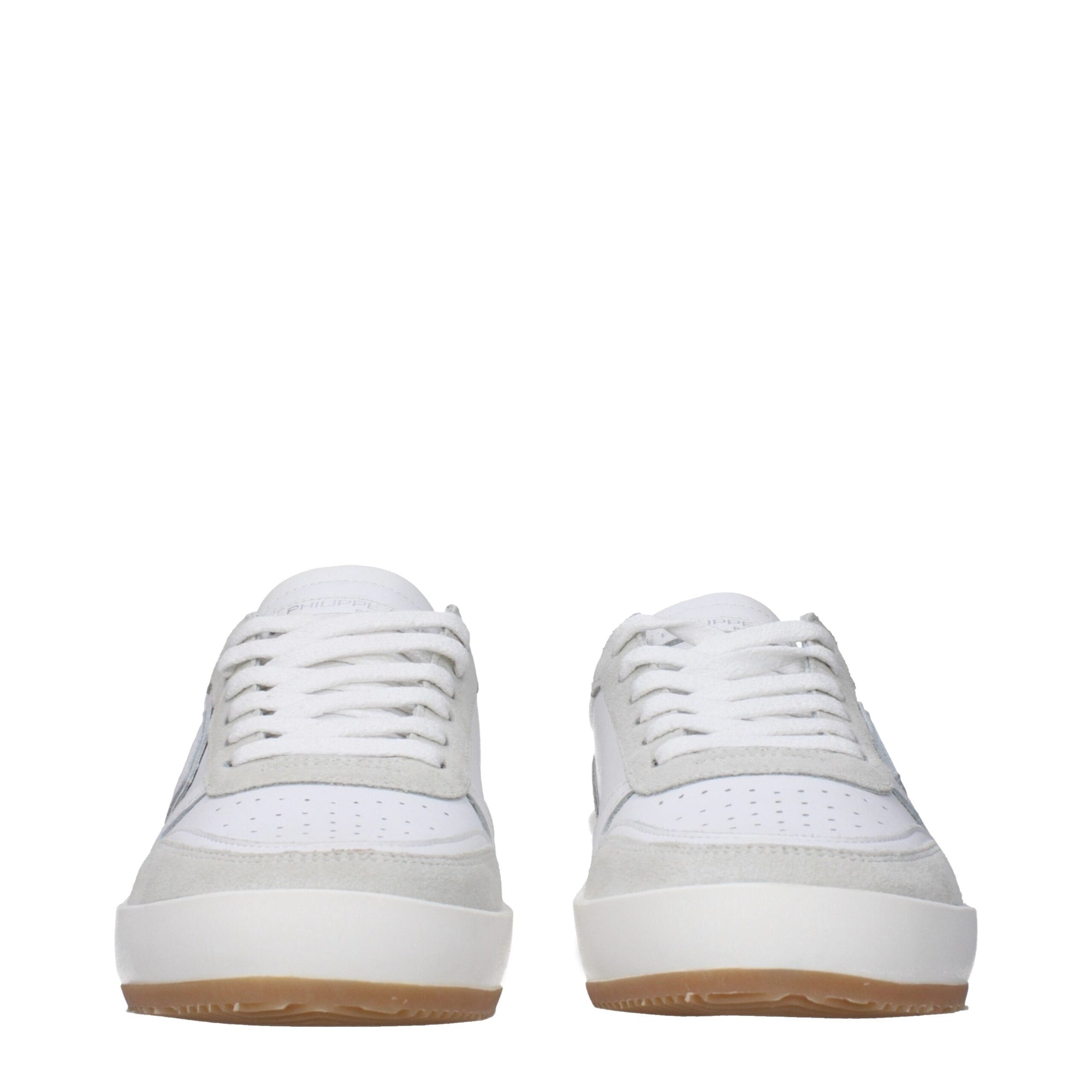 Philippe Model White Leather Low Tops