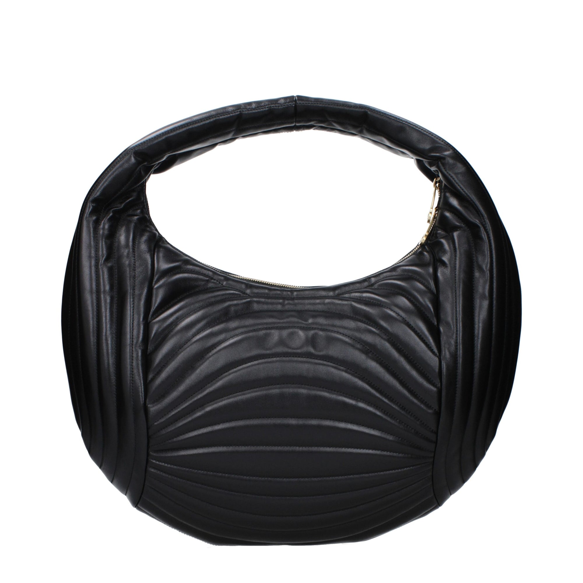 Salvatore Ferragamo Black Leather Handbags