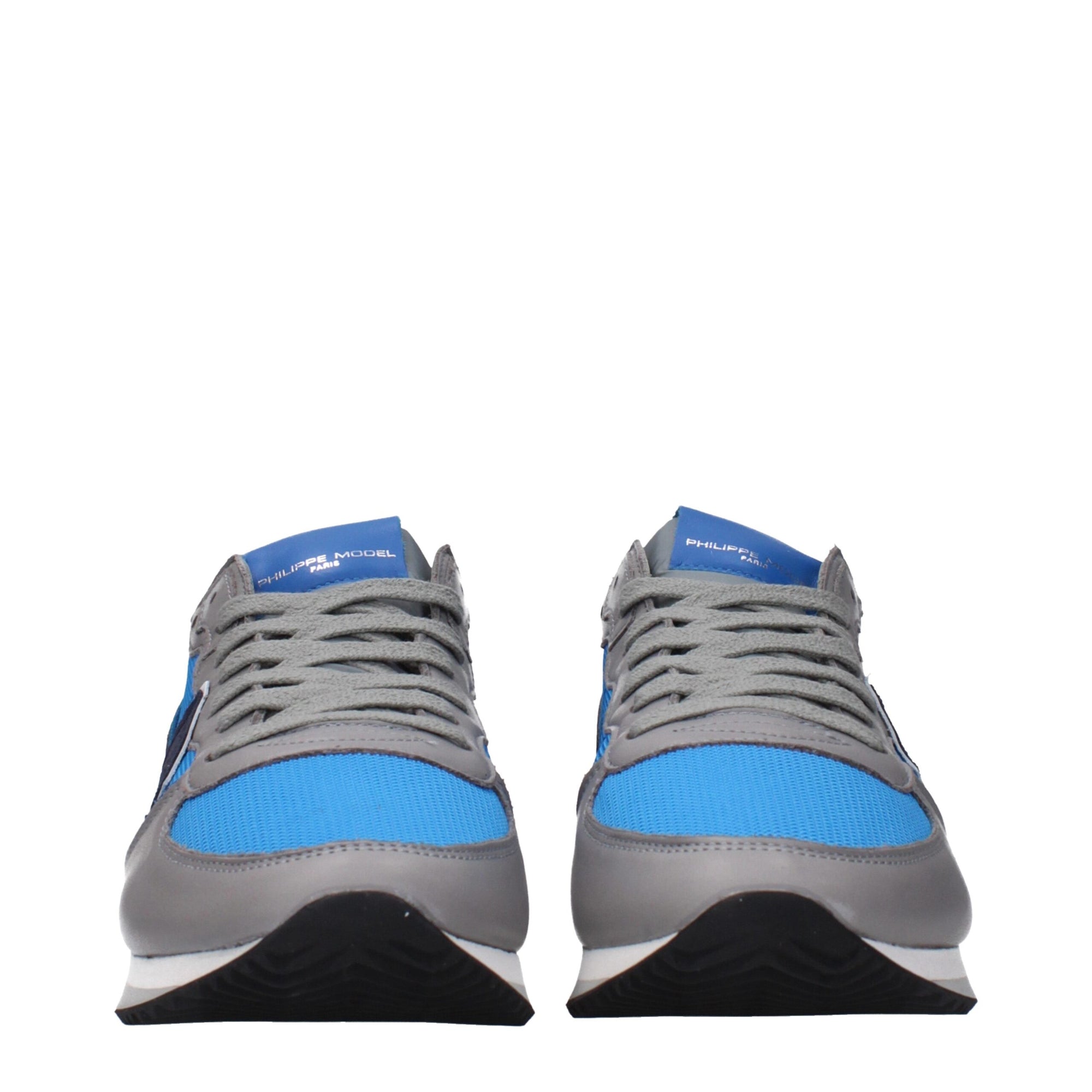 Philippe Model Blue Fabric Low Tops