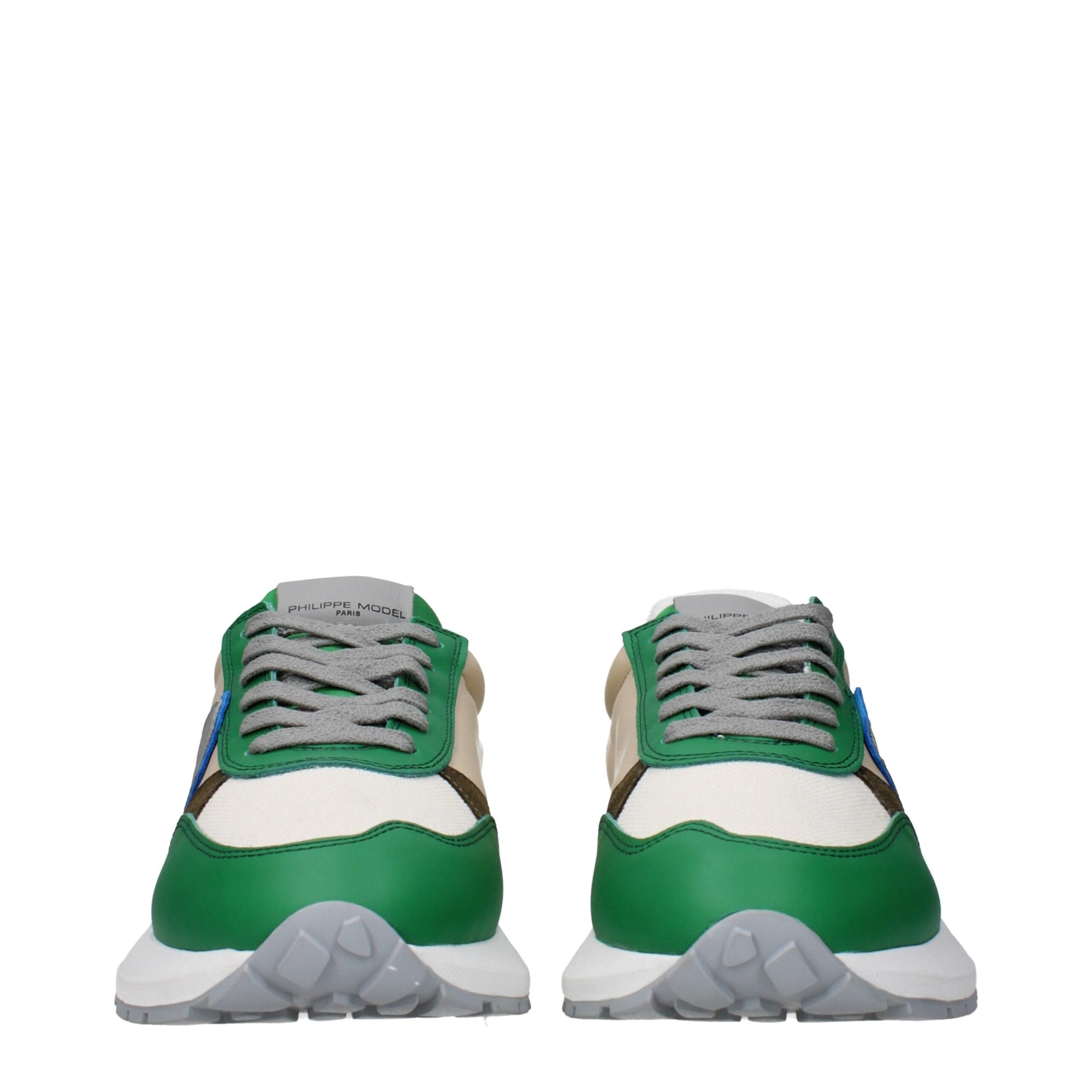 Philippe Model Green Fabric Low Tops
