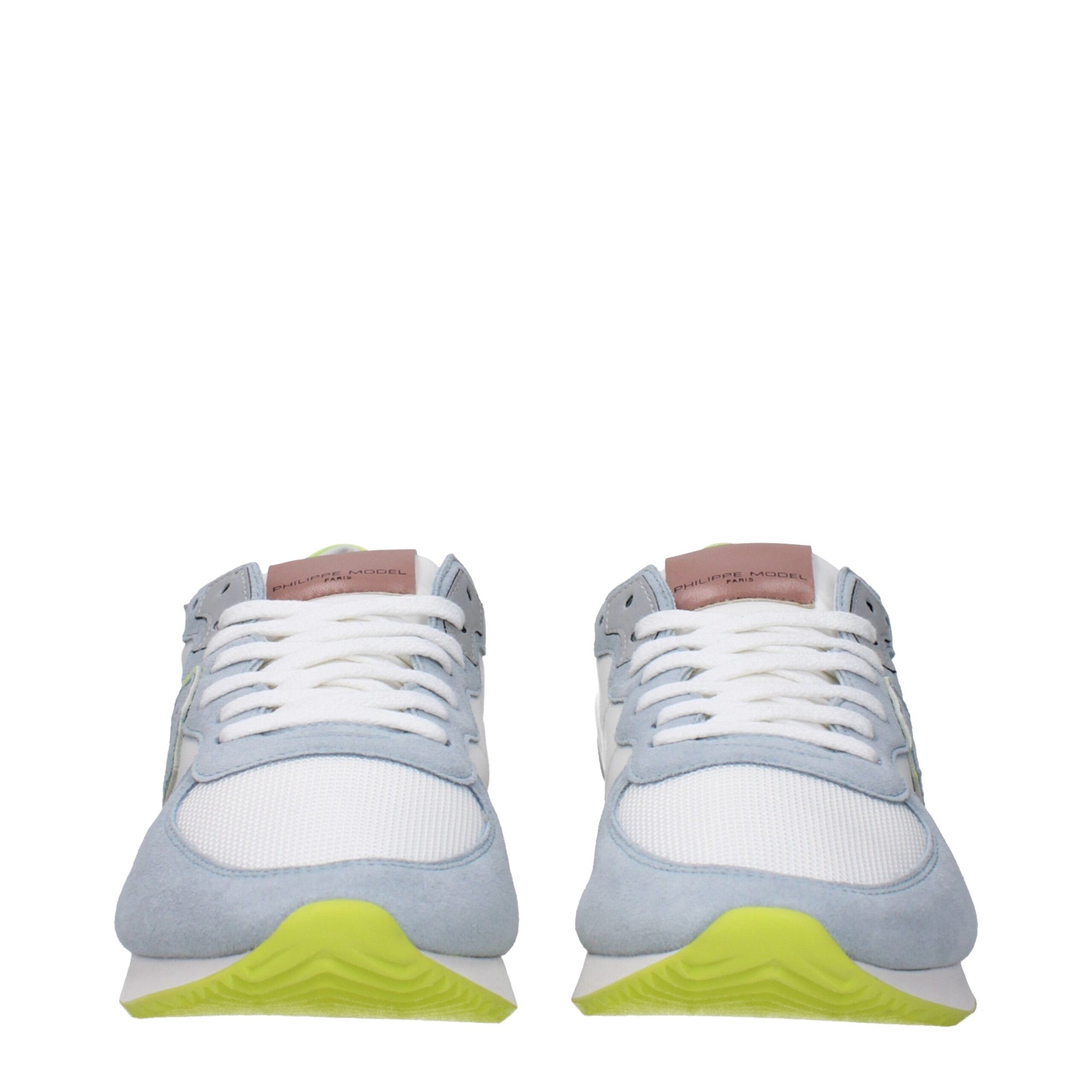 Philippe Model White Fabric Low Tops