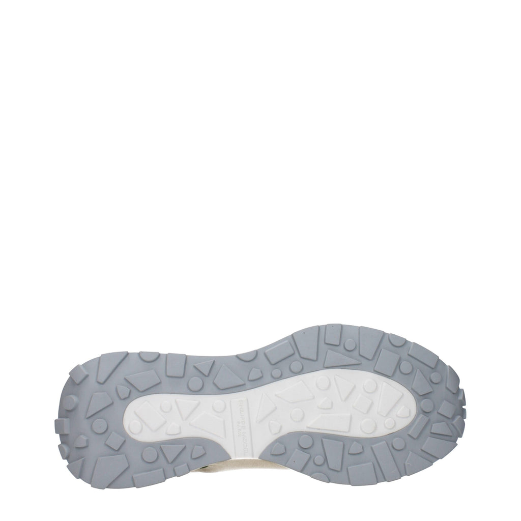 Philippe Model Green Fabric Low Tops