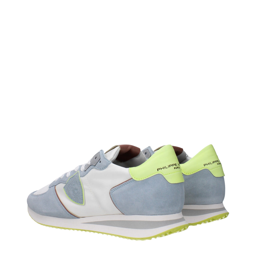 Philippe Model White Fabric Low Tops