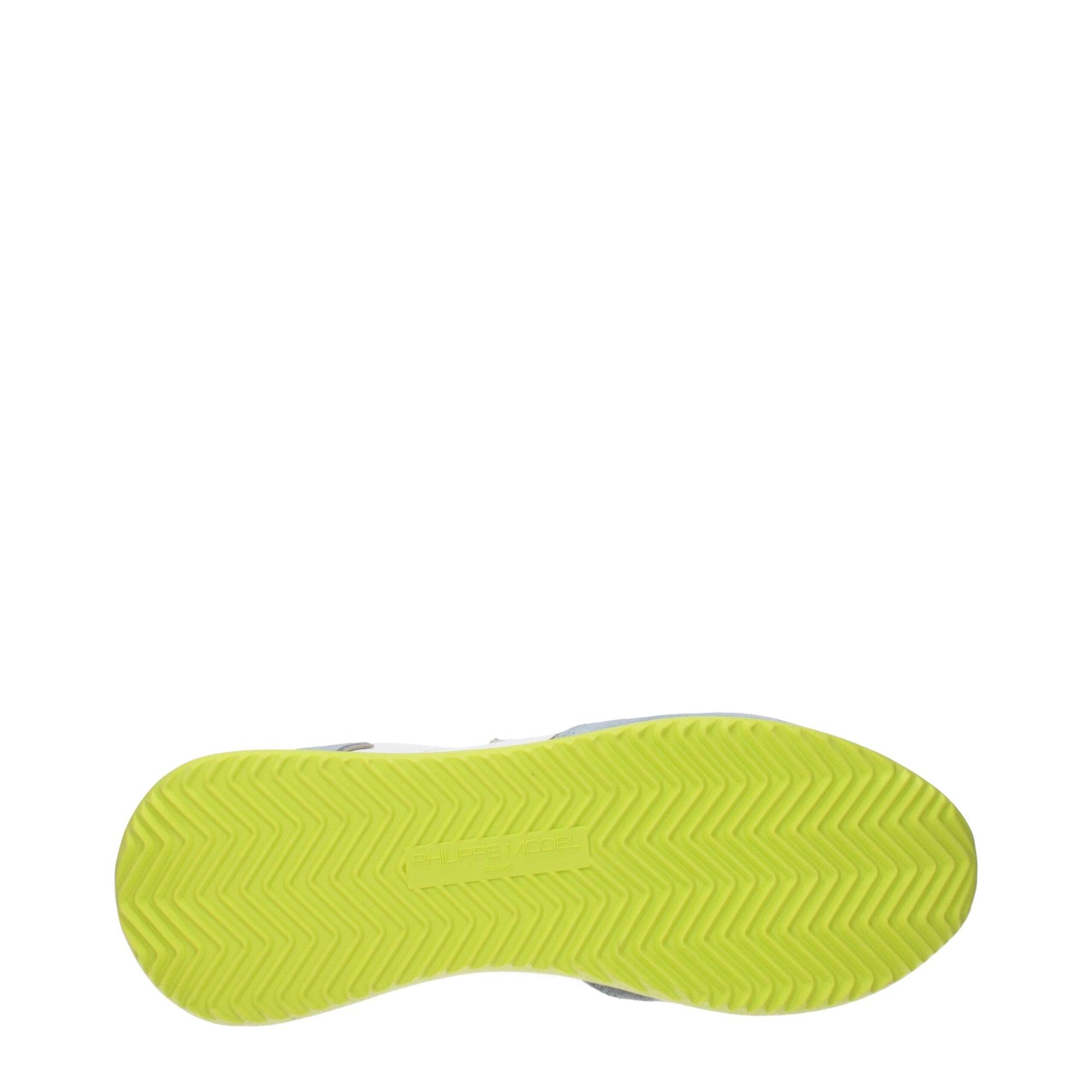 Philippe Model White Fabric Low Tops