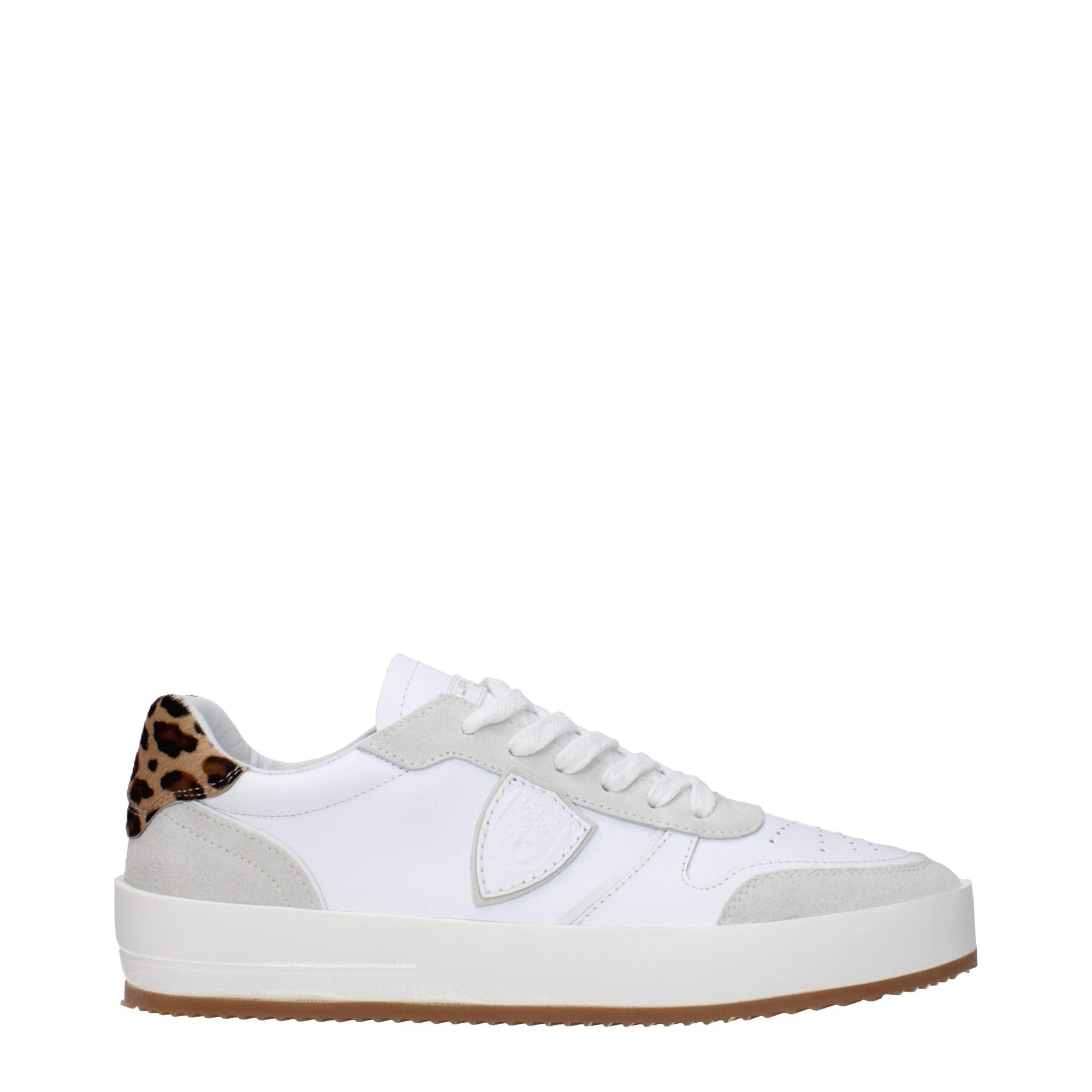 Philippe Model White Leather Low Tops