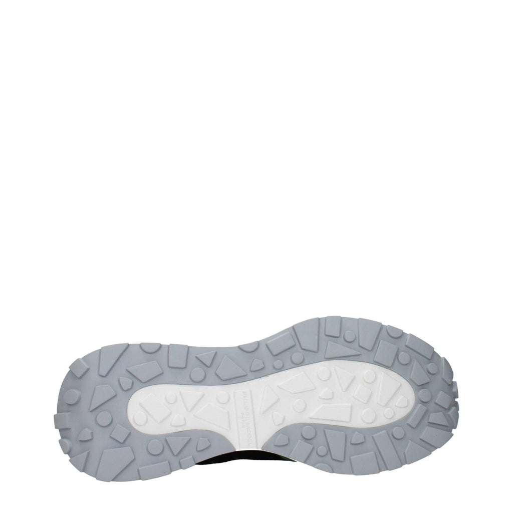 Philippe Model Black Fabric Athletic Sneakers