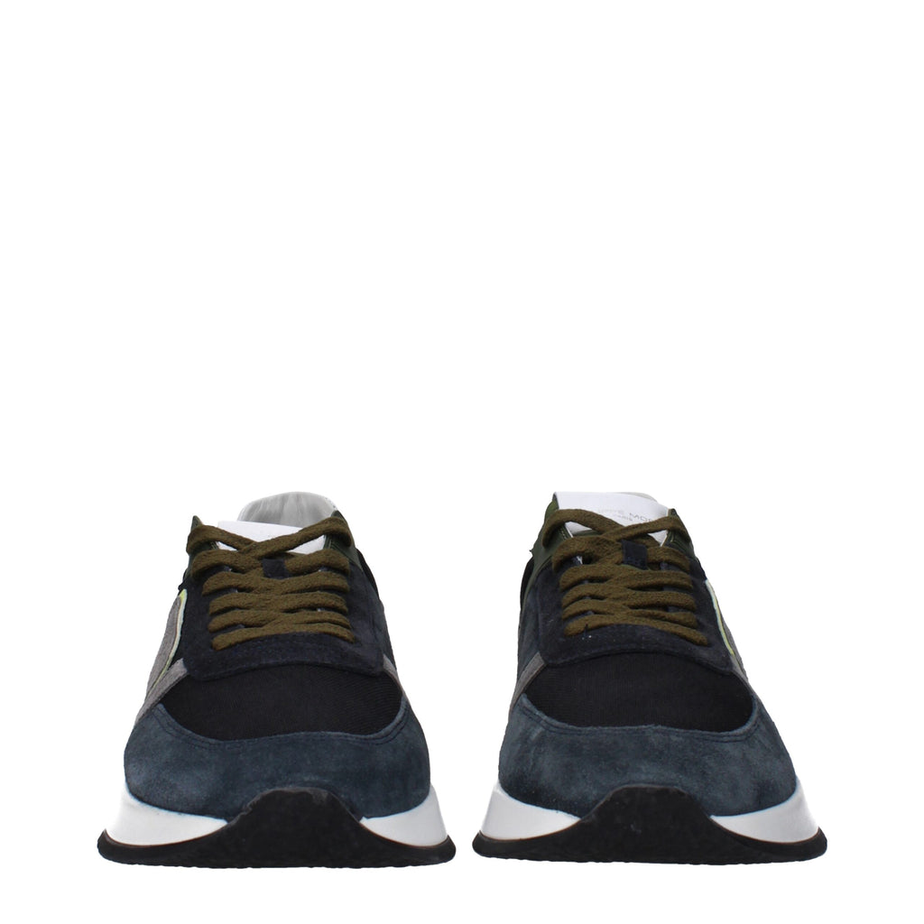 Philippe Model Blue Leather Low Tops