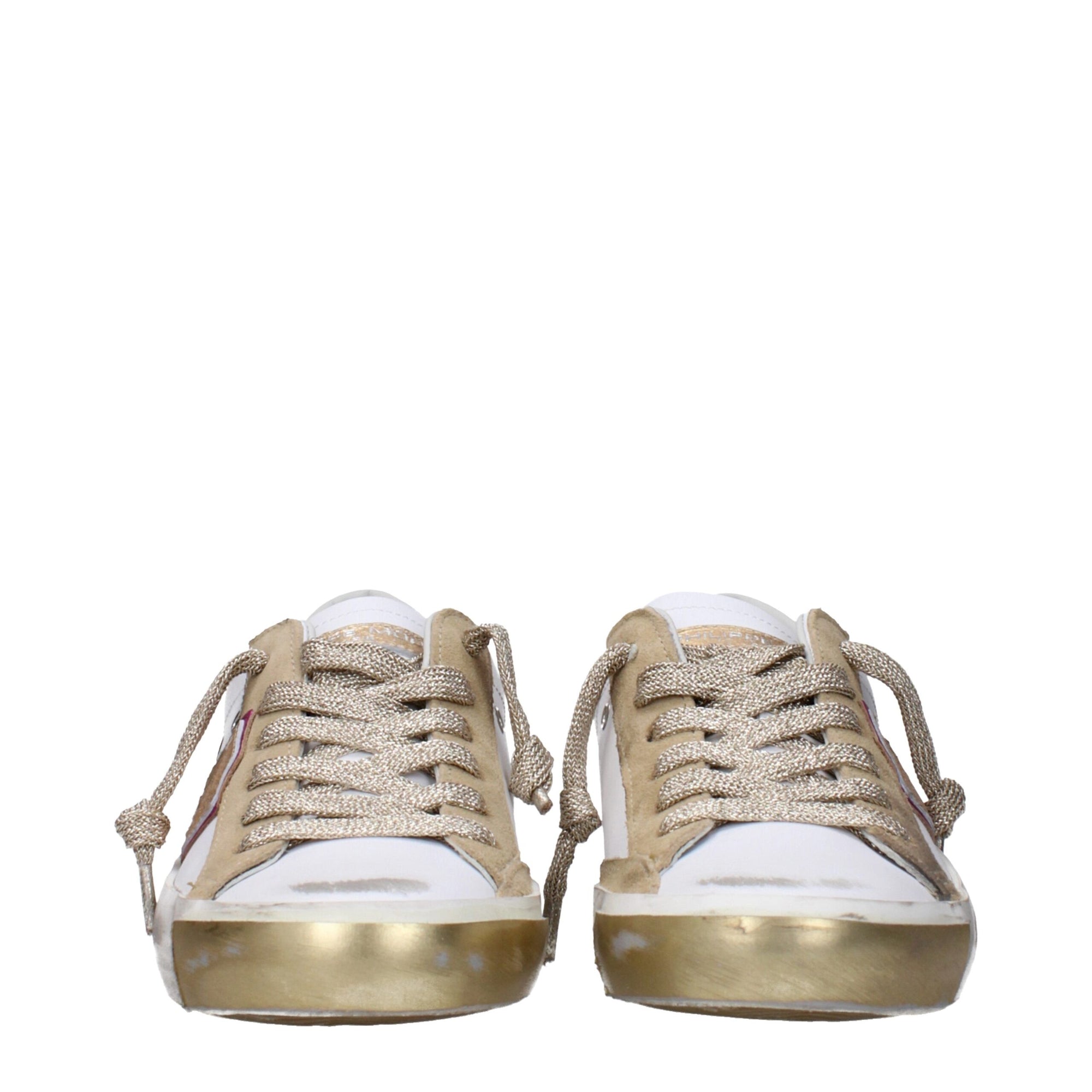 Philippe Model White Leather Low Tops