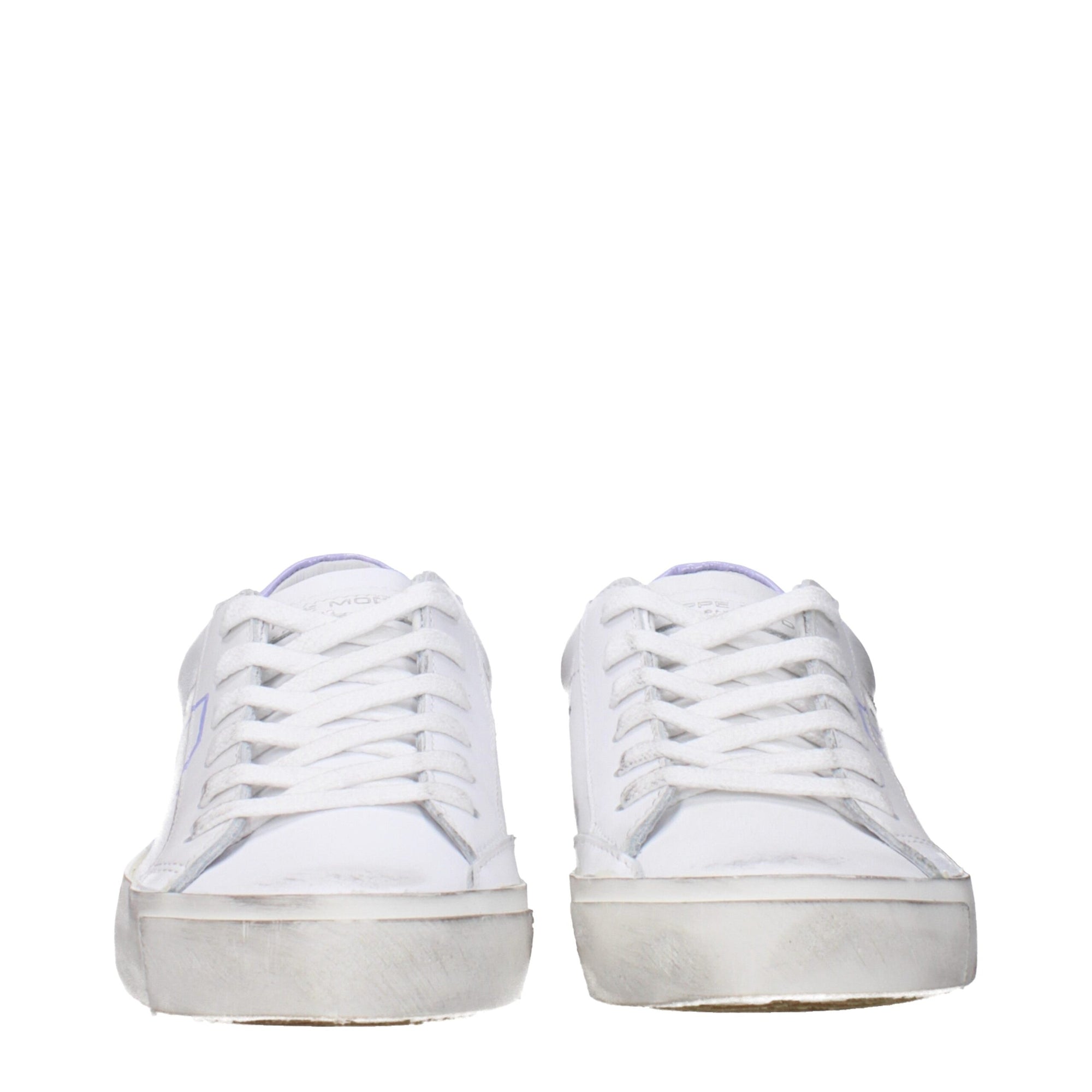 Philippe Model White Leather Low Tops