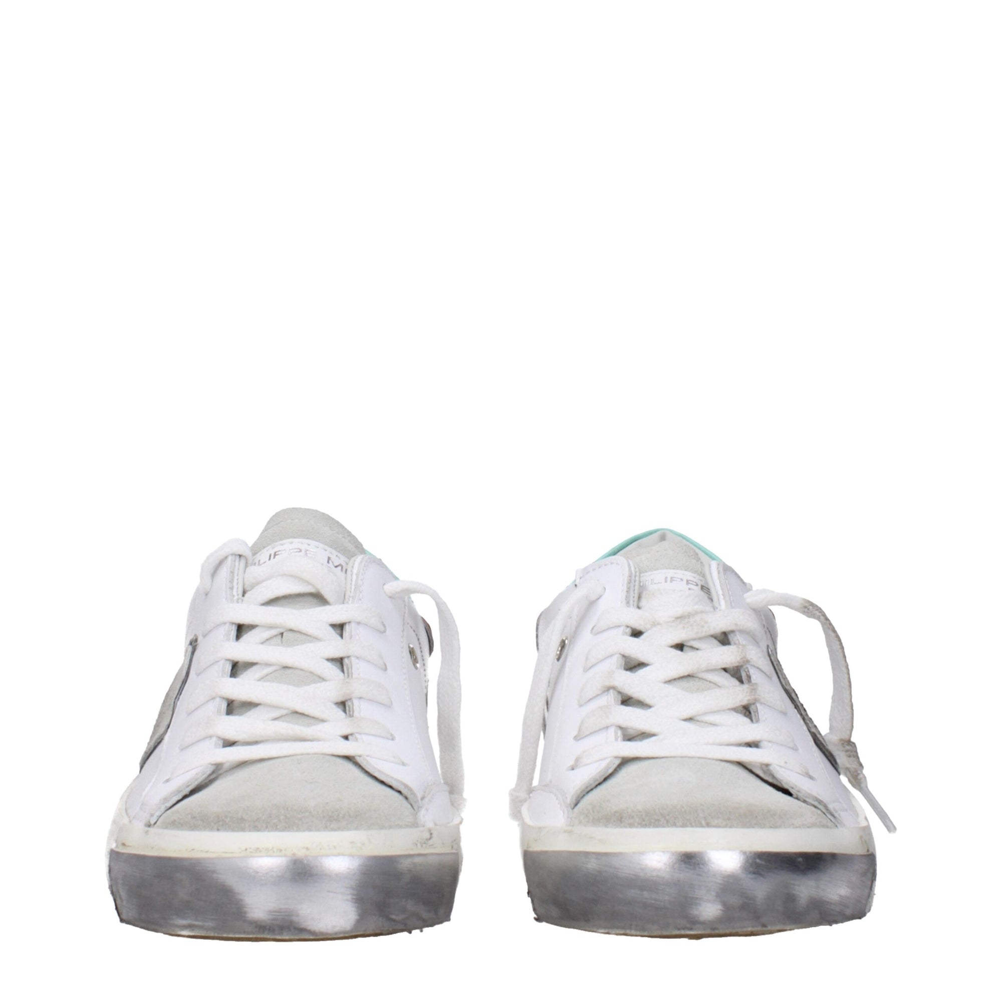 Philippe Model White Leather Low Tops