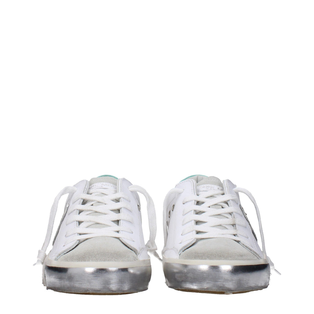 Philippe Model White Leather Low Tops