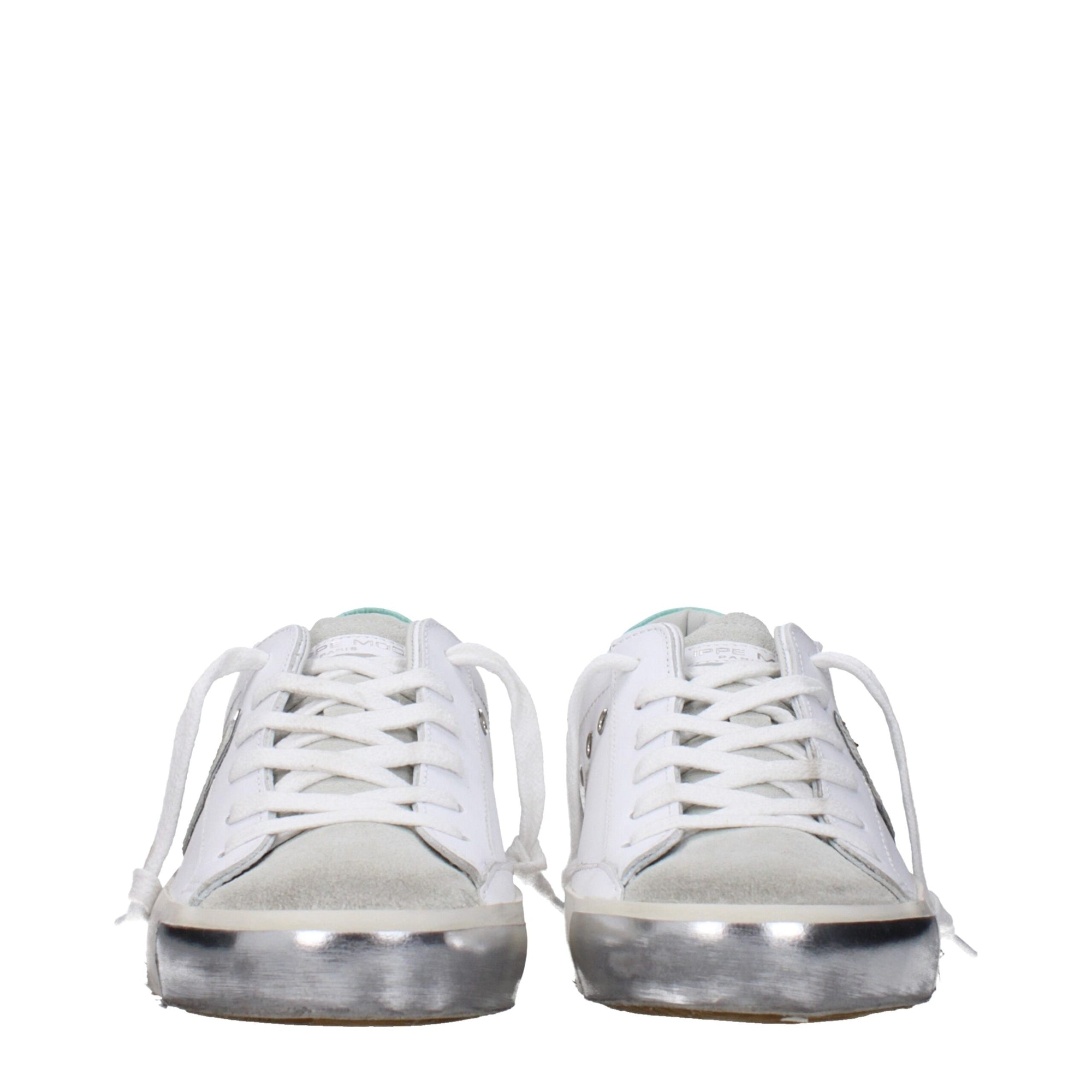 Philippe Model White Leather Low Tops