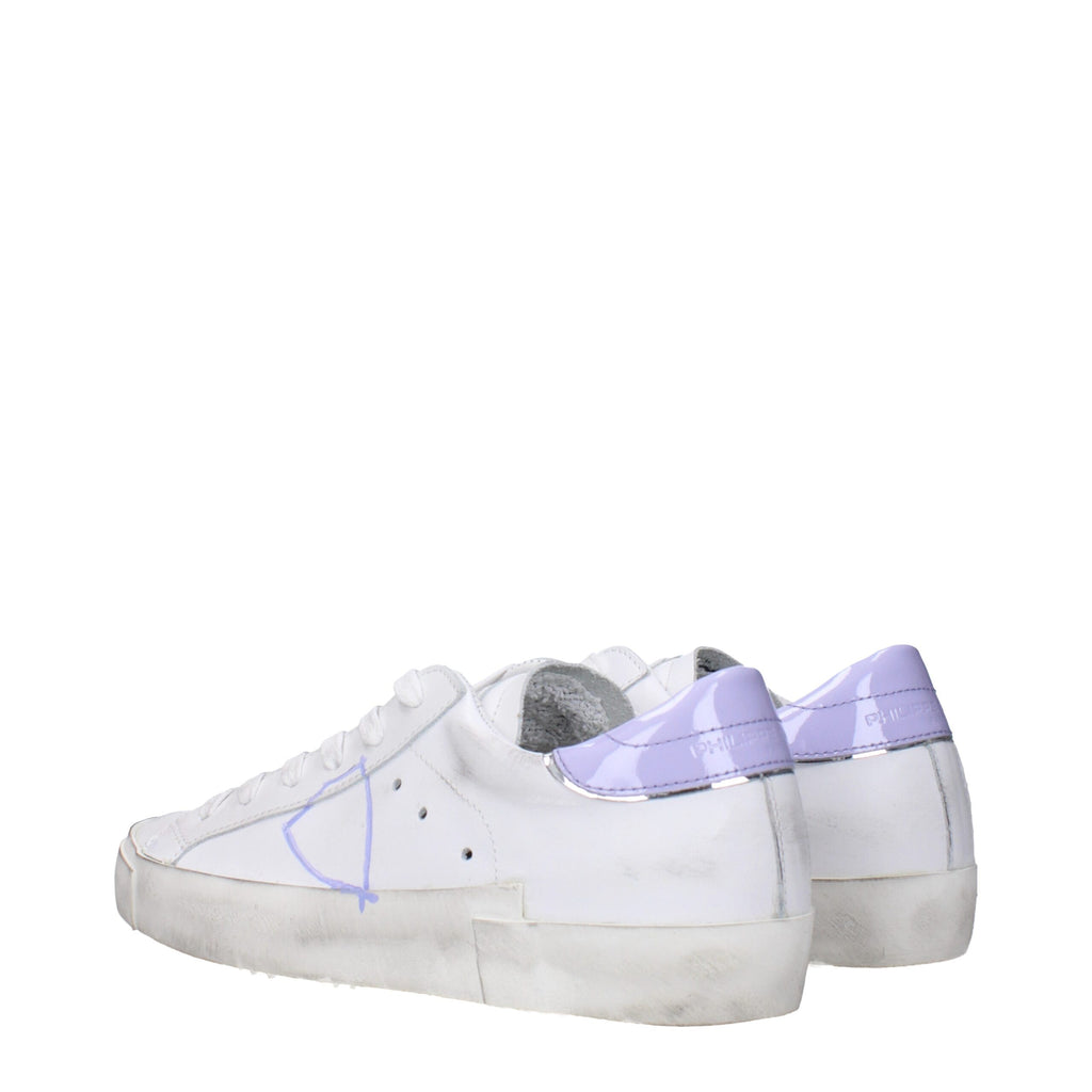 Philippe Model White Leather Low Tops