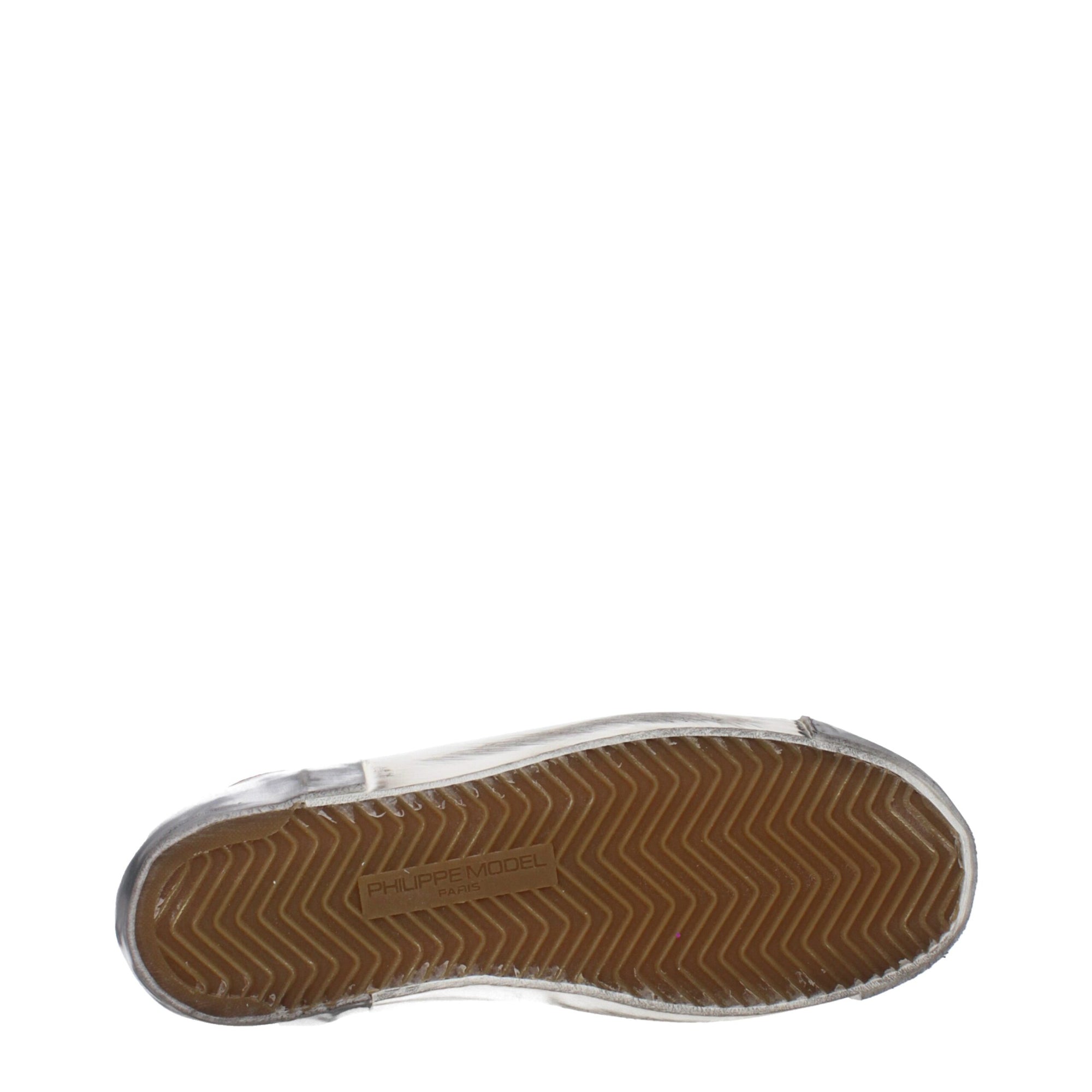 Philippe Model White Leather Low Tops