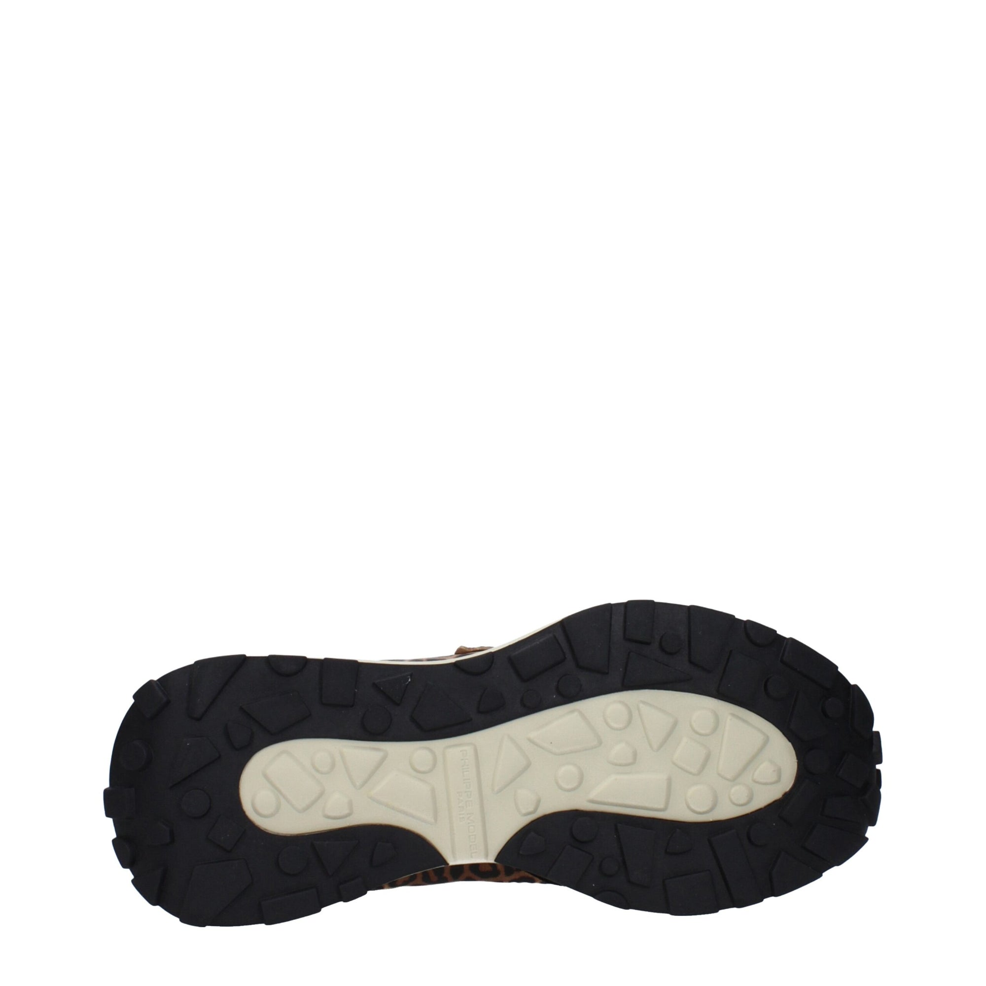 Philippe Model Brown Fabric Chunky Sneakers