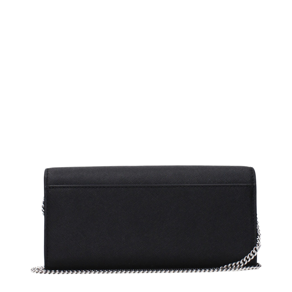 Tory Burch Black Leather Clutch Bags