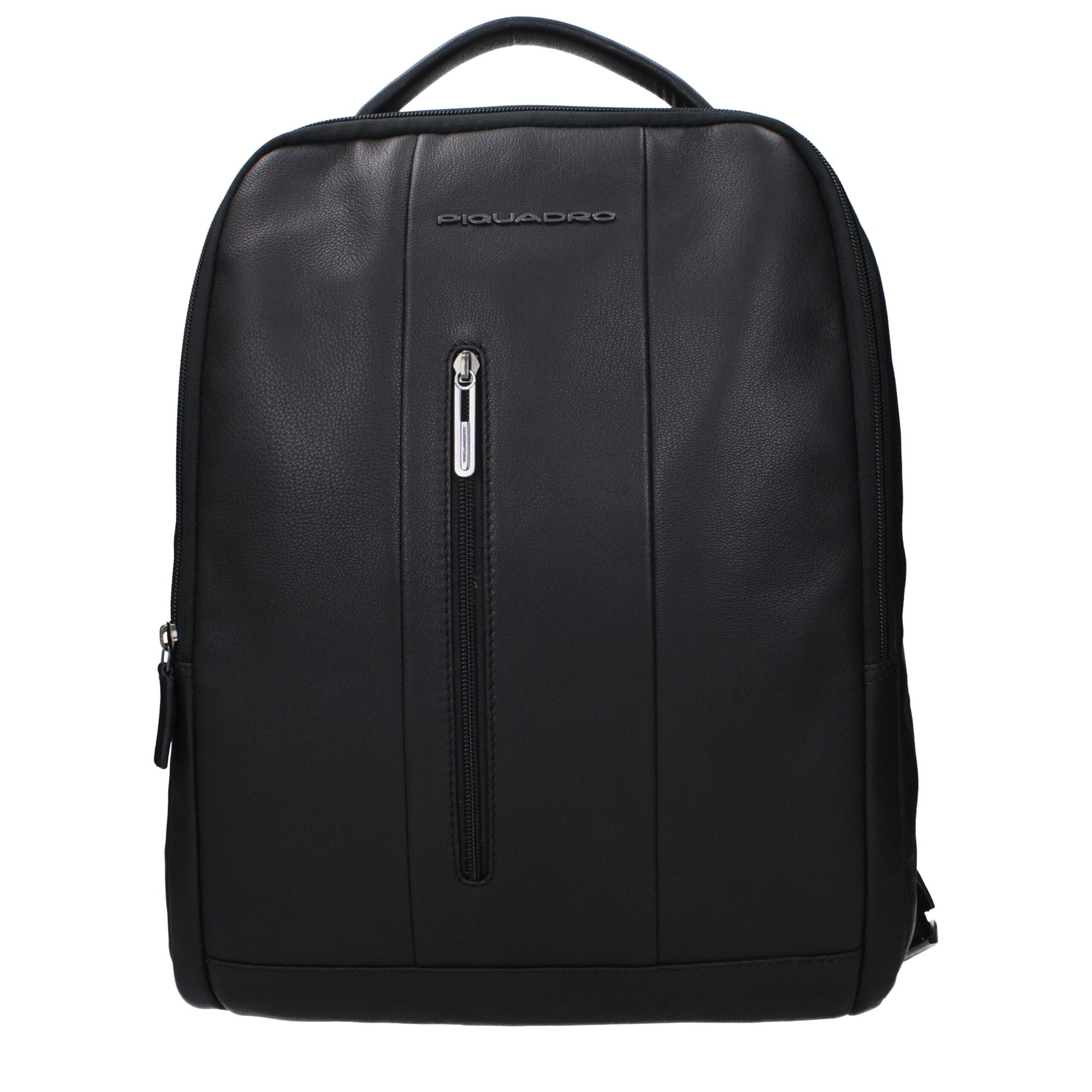 Piquadro Black Leather Backpacks