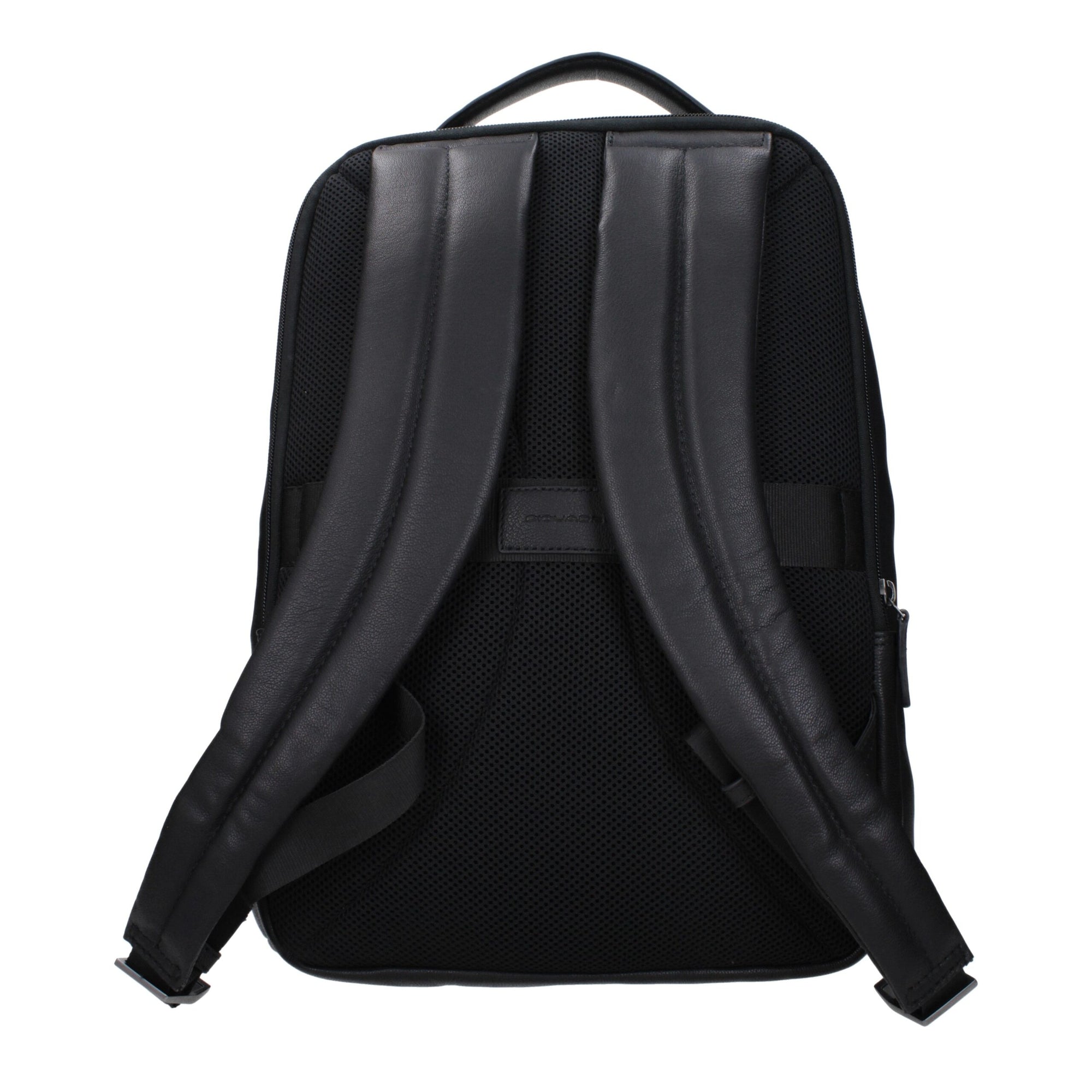 Piquadro Black Leather Backpacks