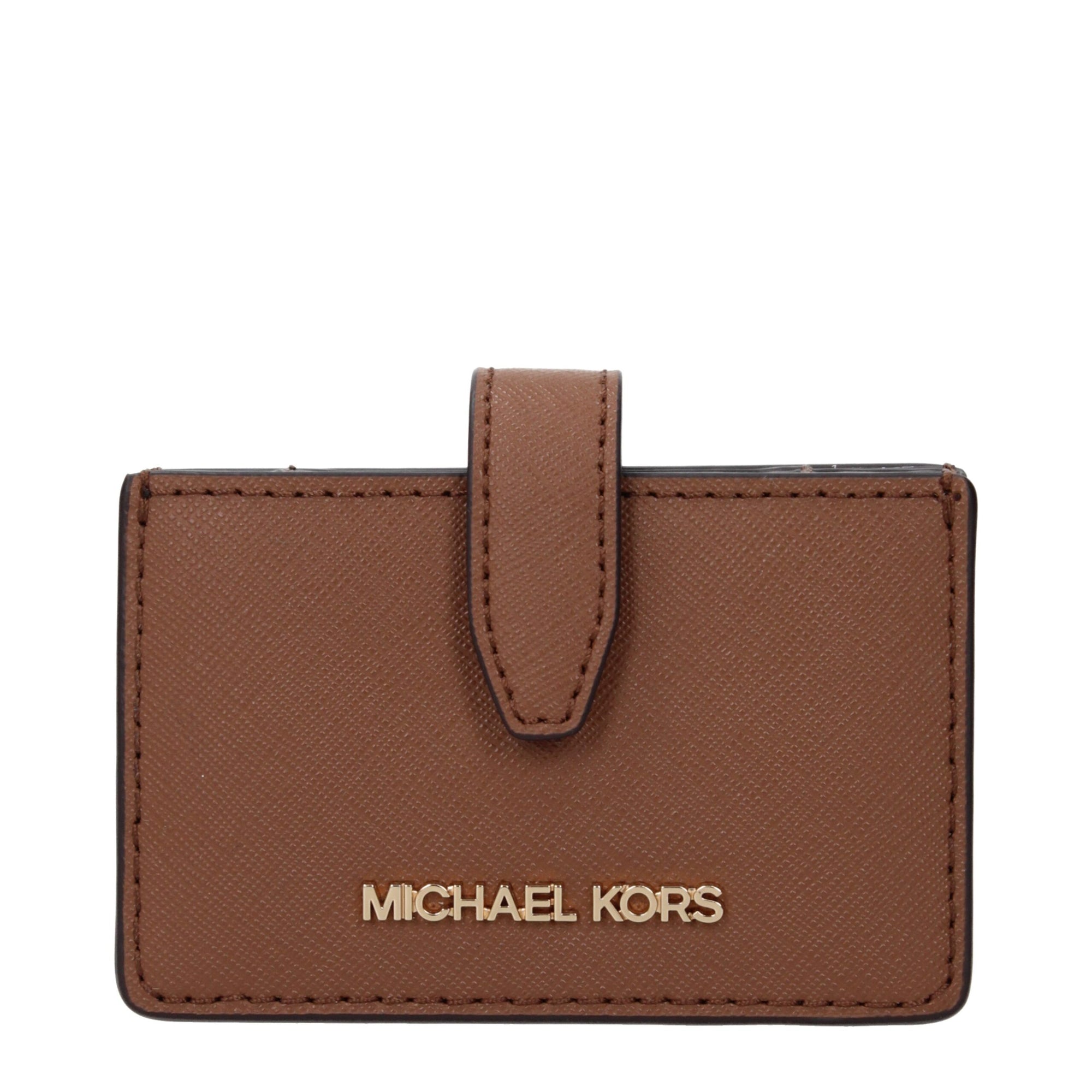 Michael Kors Brown Leather Cardholders