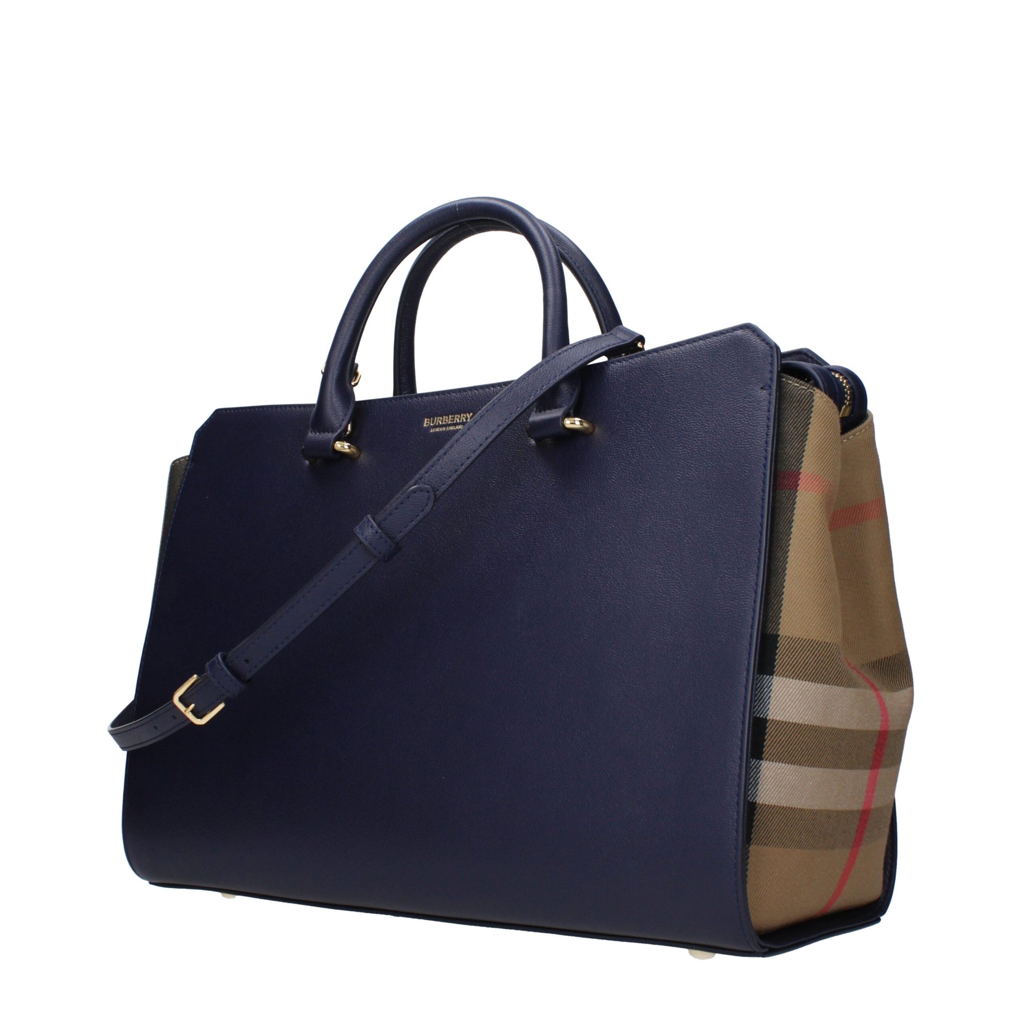 Burberry Blue Leather Handbags