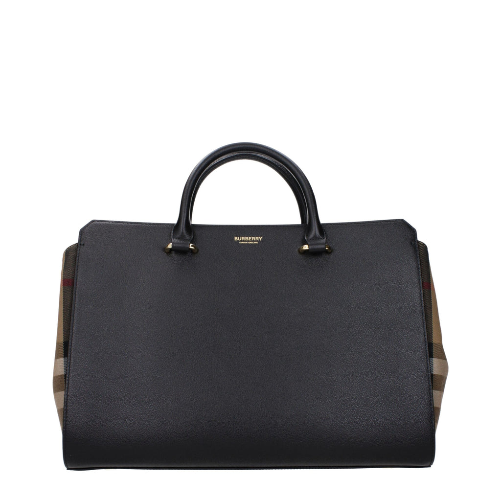 Burberry Black Leather Handbags