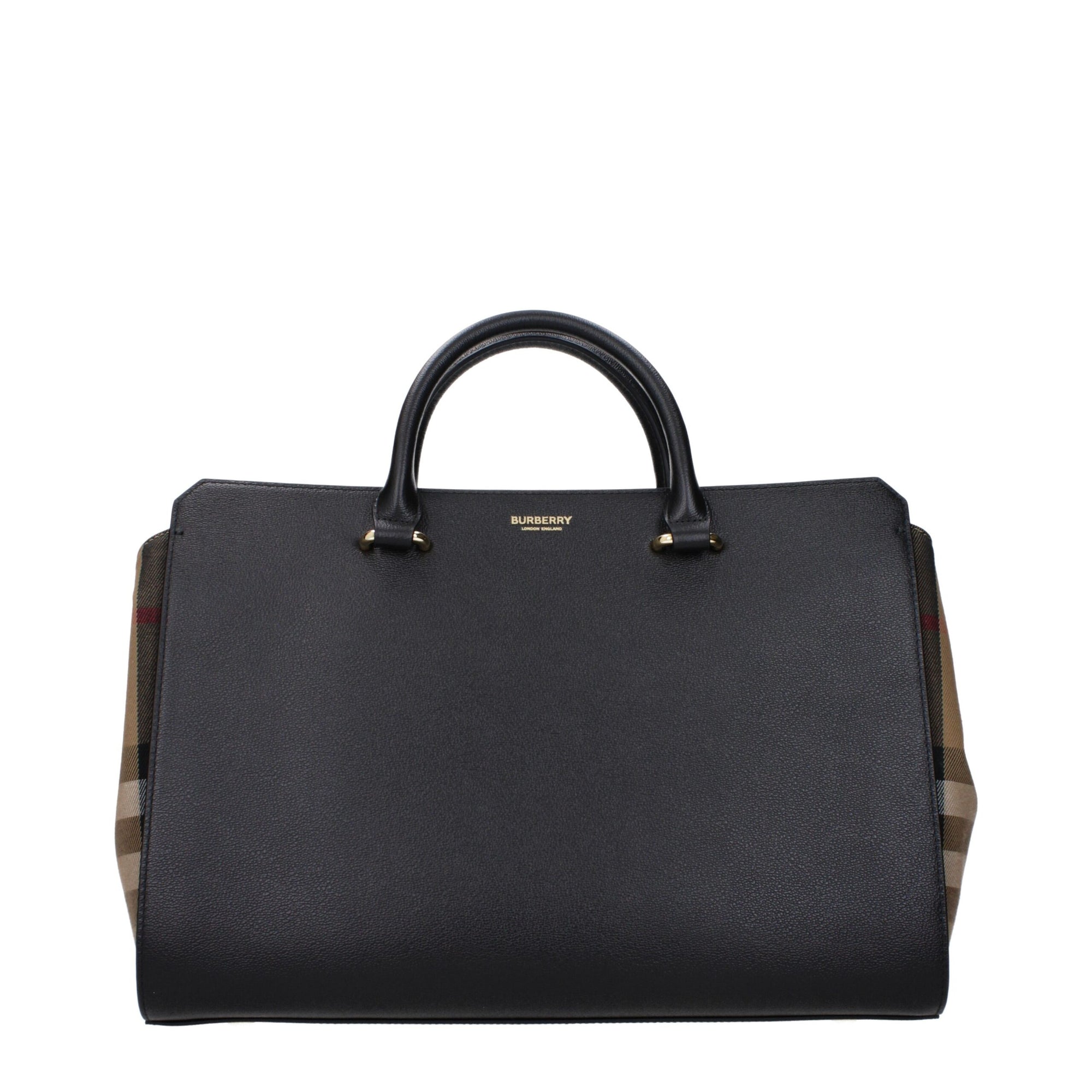Burberry Black Leather Handbags