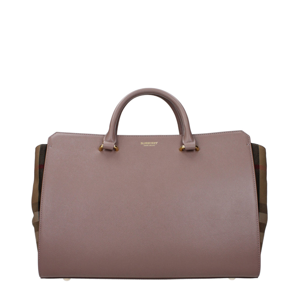 Burberry Gray Leather Handbags