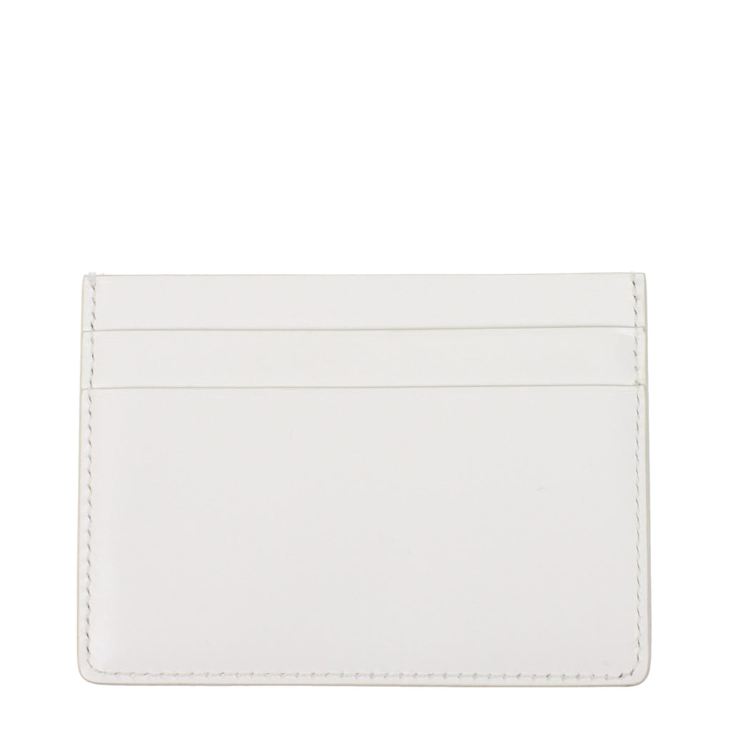Jil Sander White Leather Cardholders