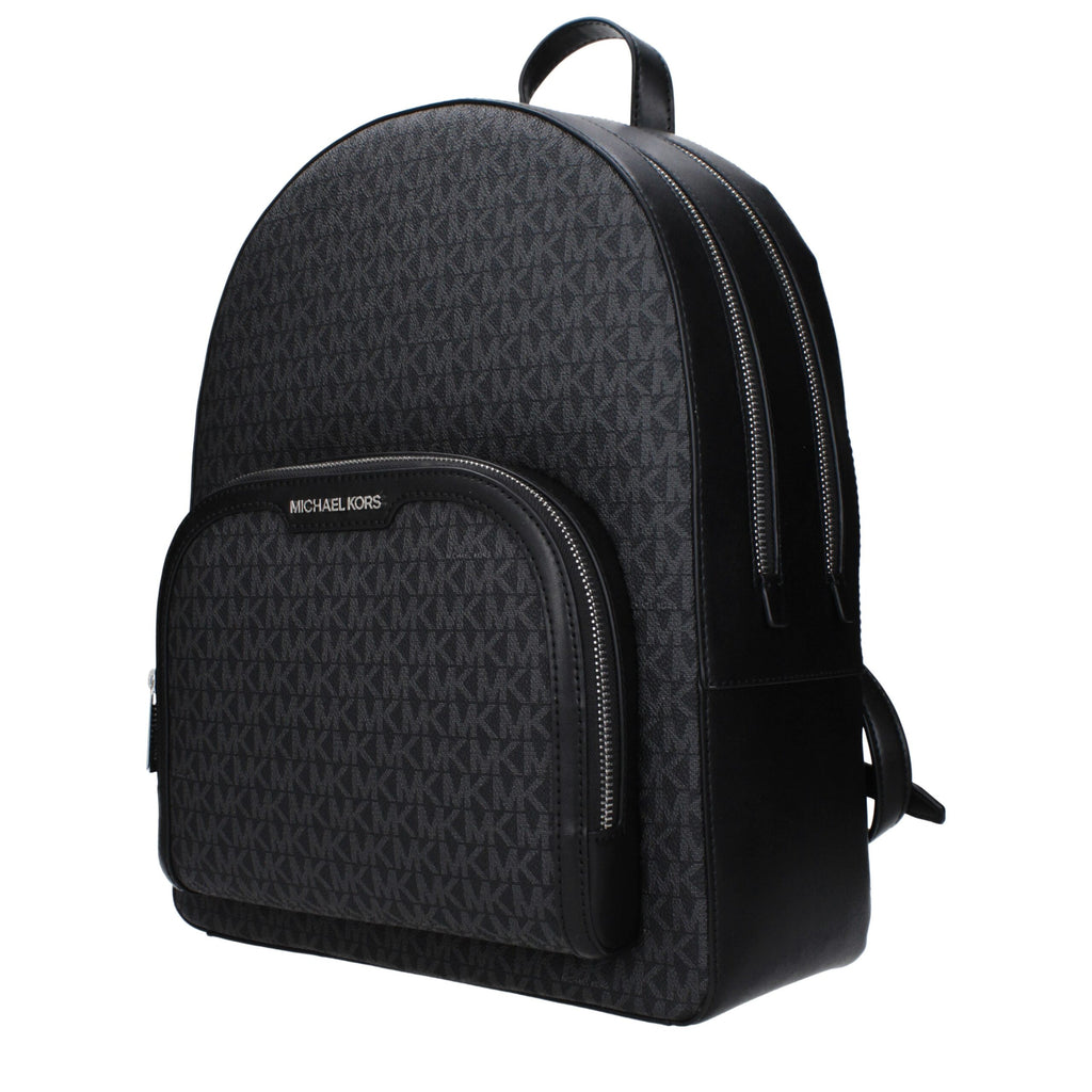 Michael Kors Black Fabric Backpacks