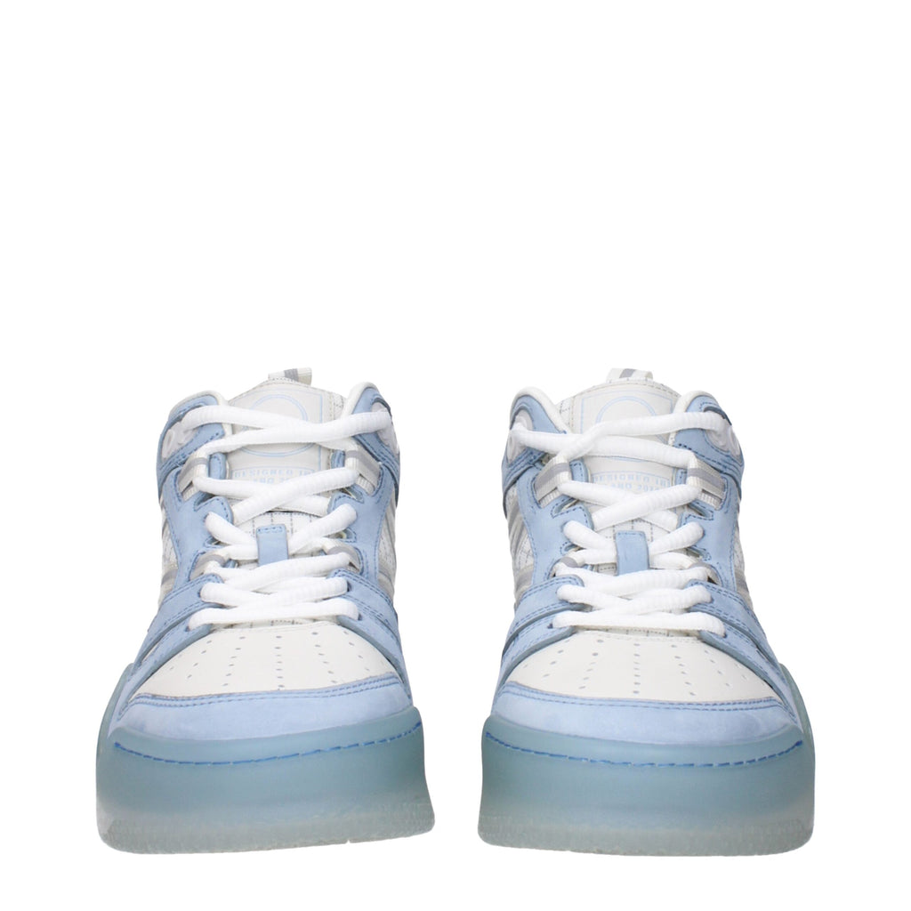 Moncler White Leather High Tops