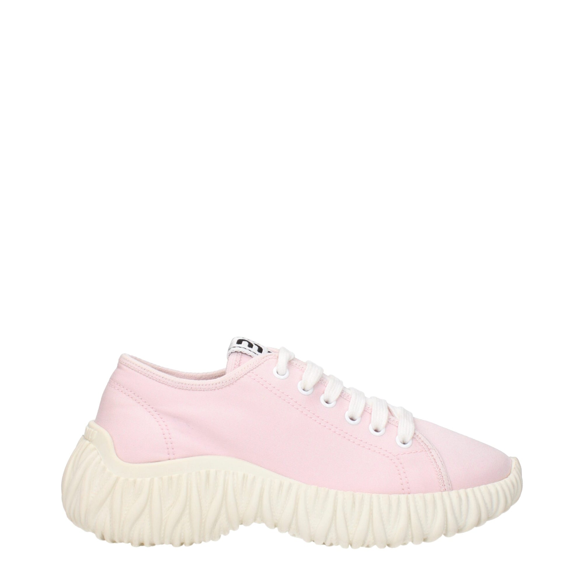 Miu Miu Pink Fabric Low Tops