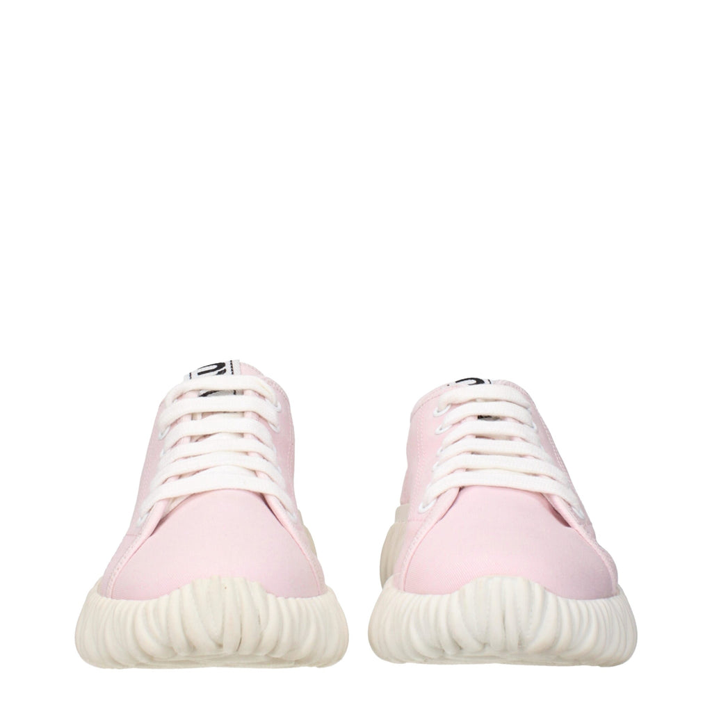 Miu Miu Pink Fabric Low Tops