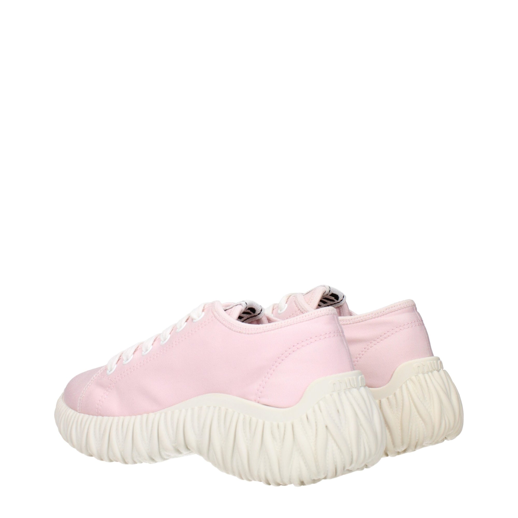 Miu Miu Pink Fabric Low Tops