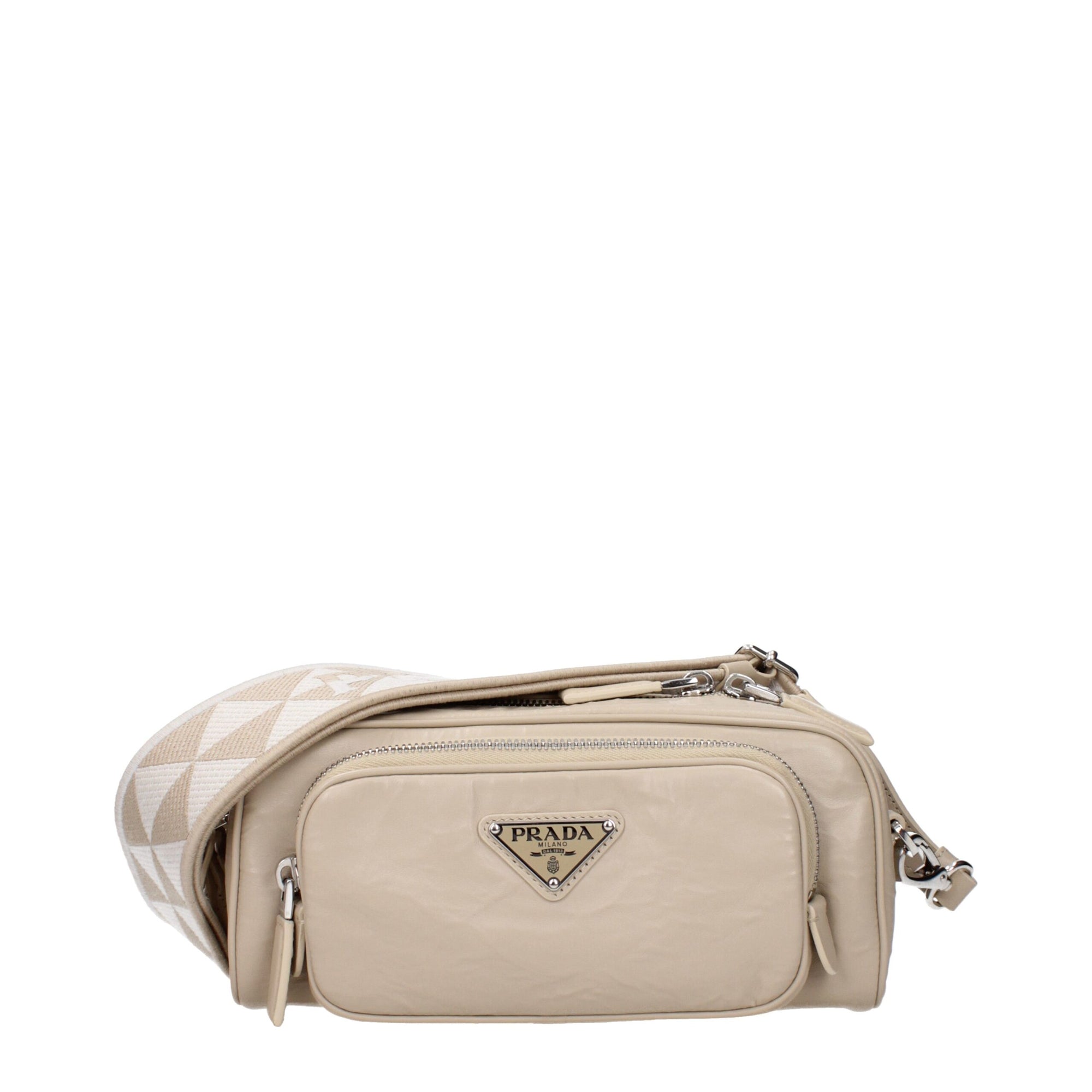 Prada Beige Leather Crossbody Bags