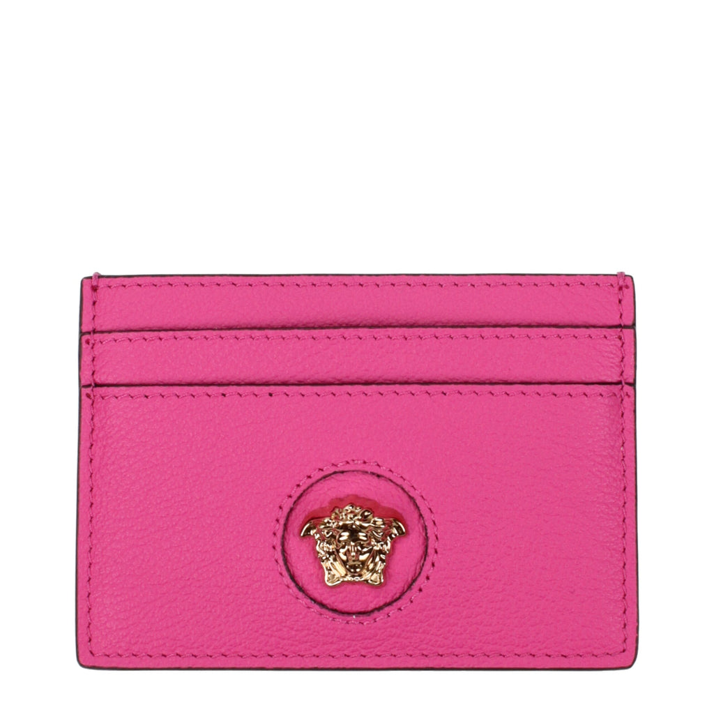 Versace Pink Leather Cardholders
