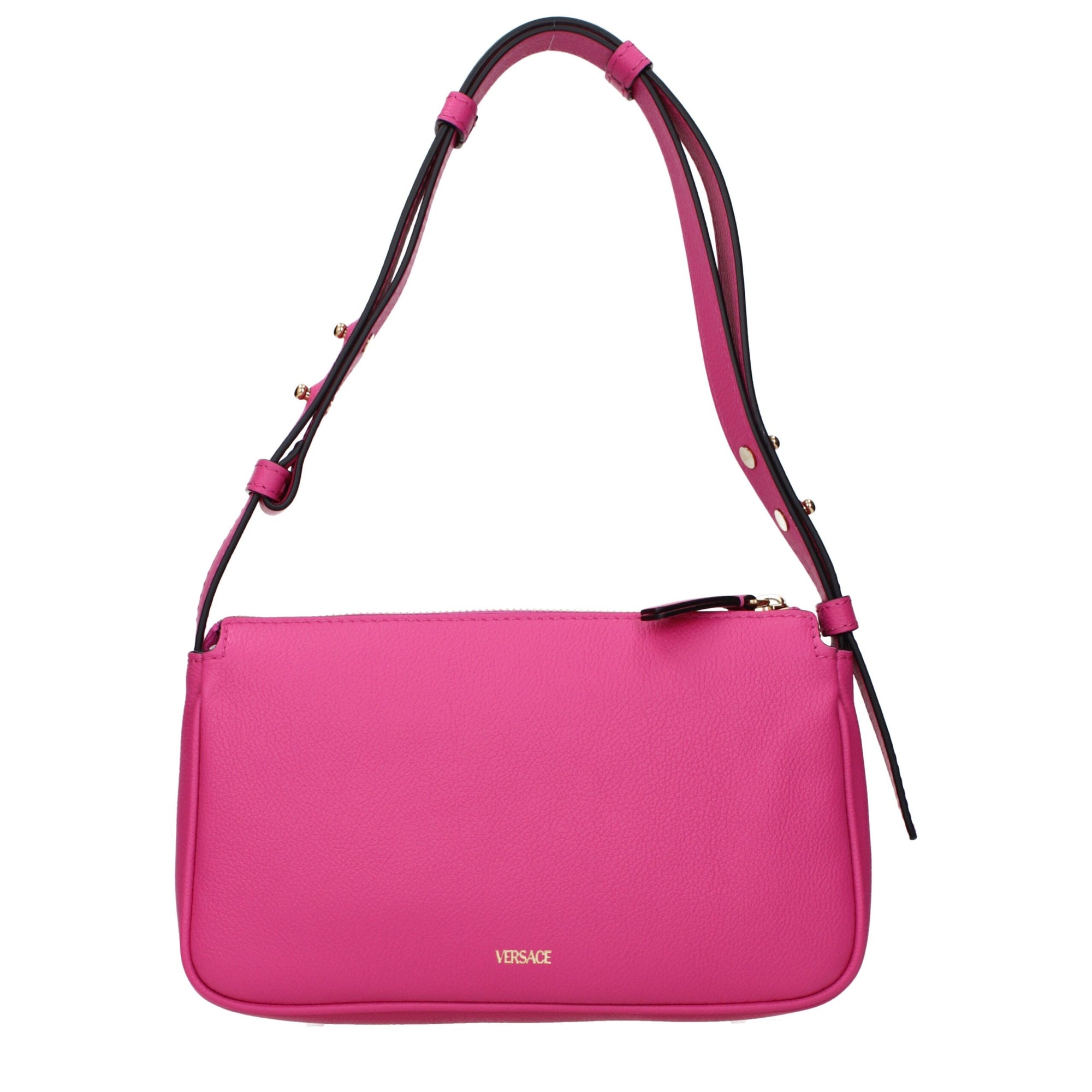 Versace Pink Leather Shoulder Bags