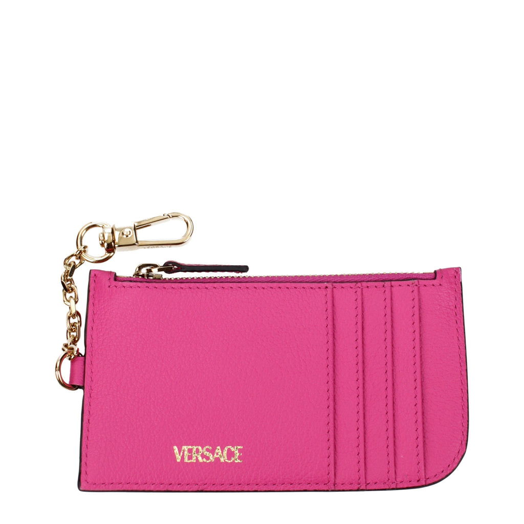 Versace Pink Leather Wallets