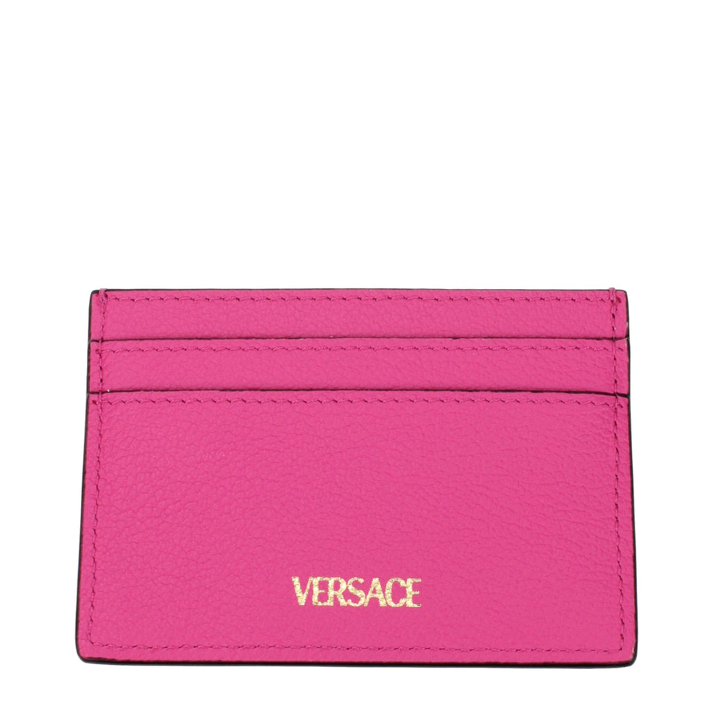 Versace Pink Leather Cardholders