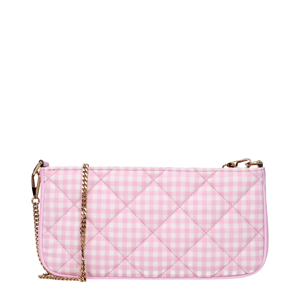Versace Pink Fabric Shoulder Bags
