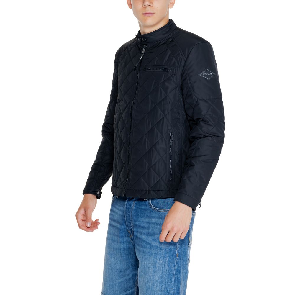 Replay Black Polyamide Jackets & Coat