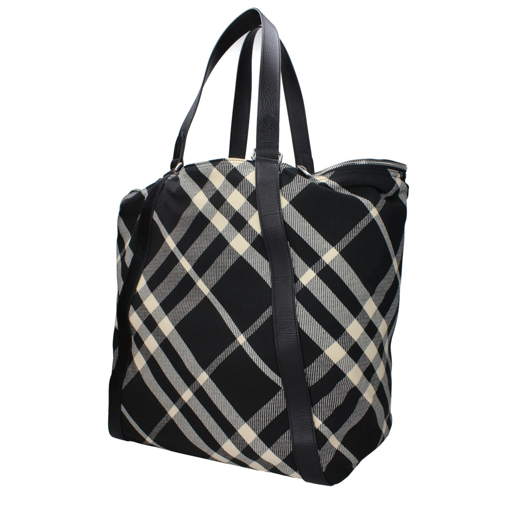 Burberry Black Fabric Shoulder Bags