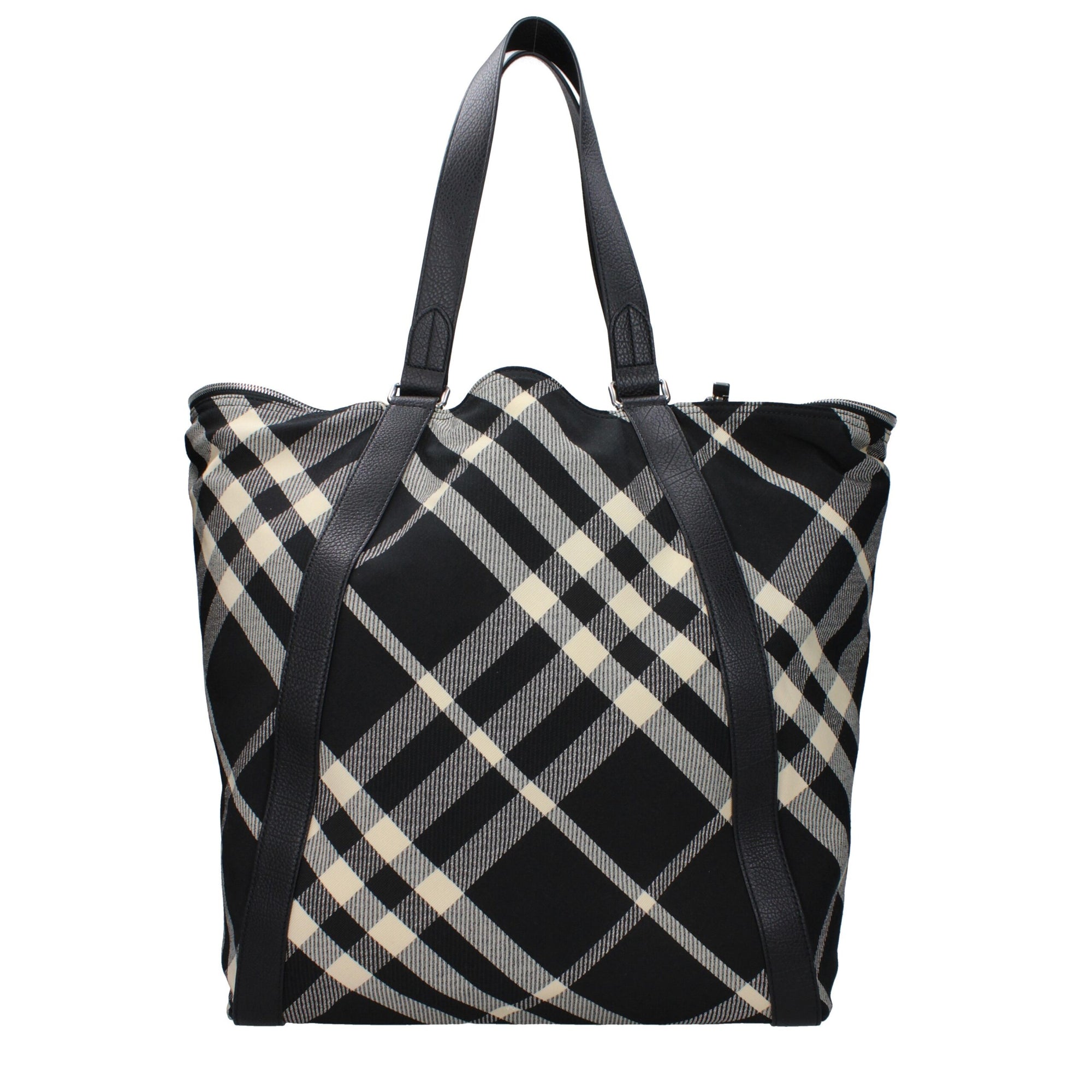Burberry Black Fabric Shoulder Bags