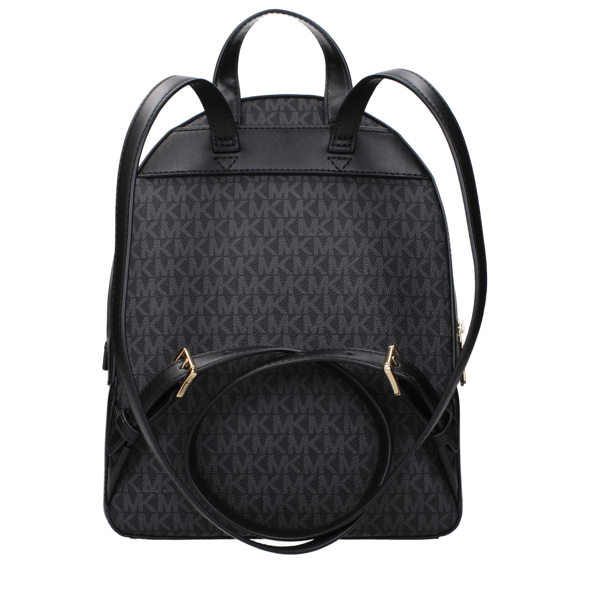Michael Kors Black Fabric Backpacks