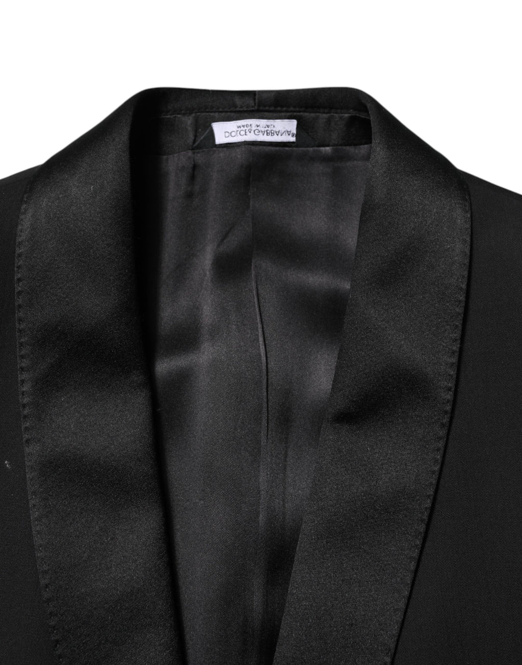 Dolce & Gabbana Black Wool 3 Piece Single Breasted Suit